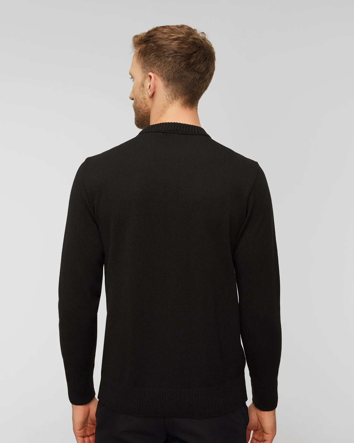 Maglione di lana da uomo Paul&Shark Nero 13311070-11
