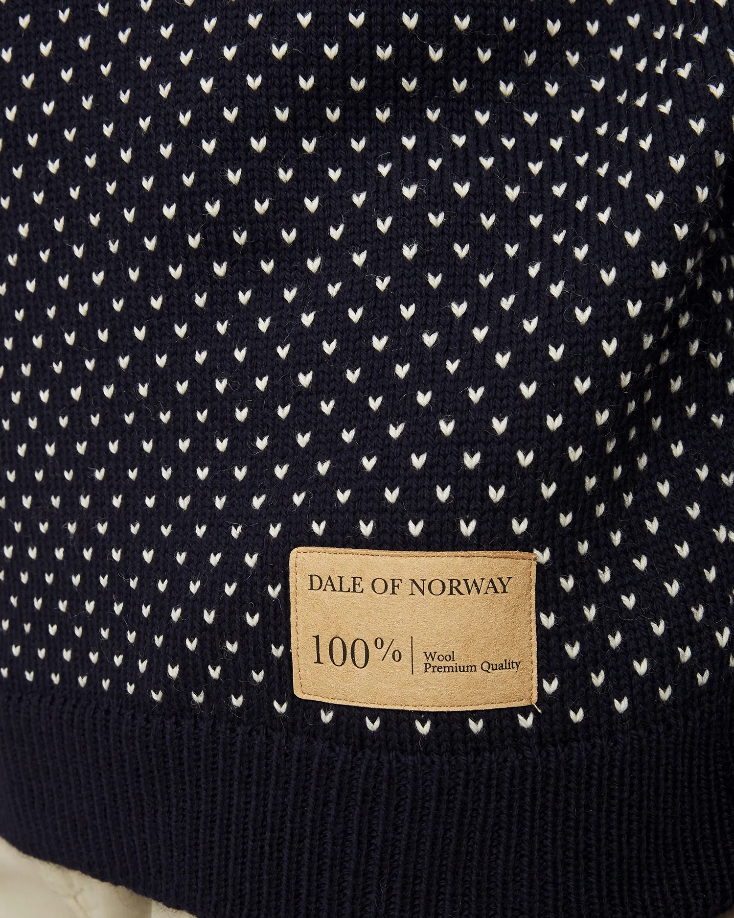 Maglione di lana DALE OF NORWAY VALLOY 95271-navyoffwhite