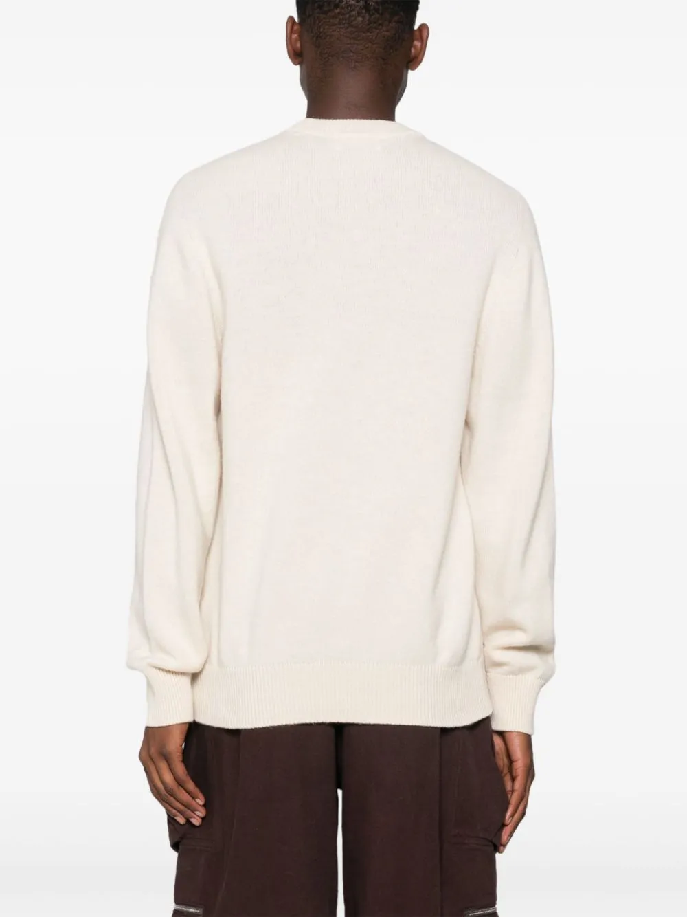 Maglione in maglia fine in beige Laneus - uomo