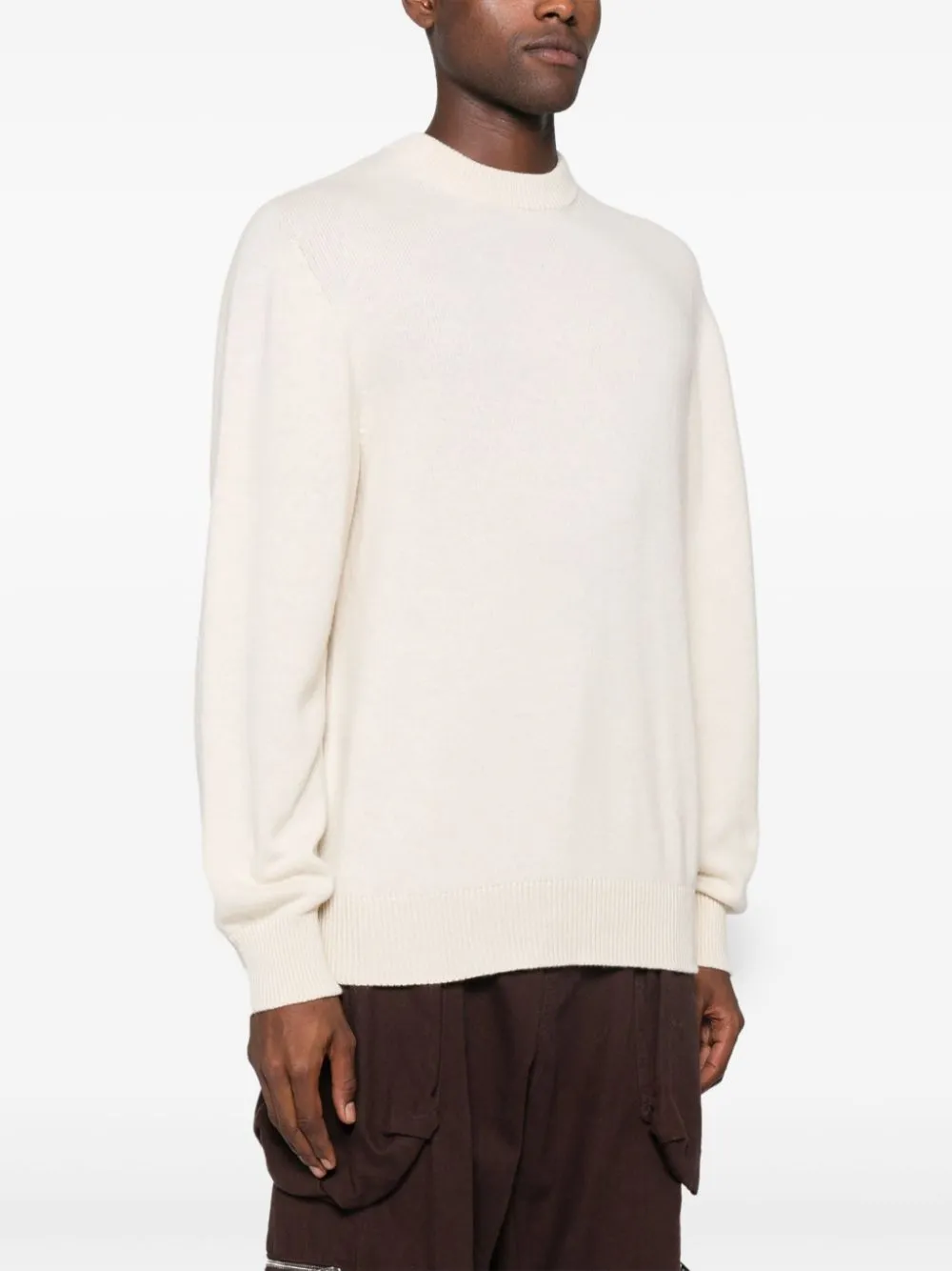 Maglione in maglia fine in beige Laneus - uomo