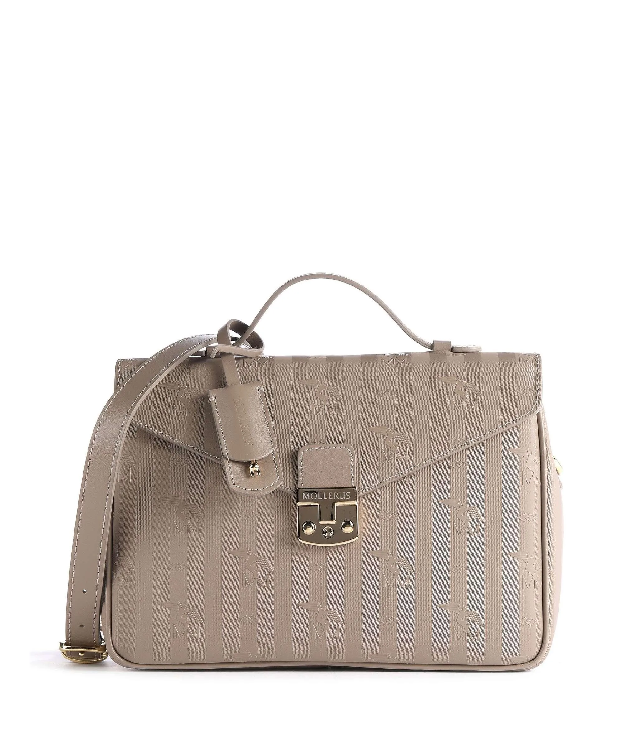  Maison Mollerus Vinerus Marly Borsa a mano tela taupe  