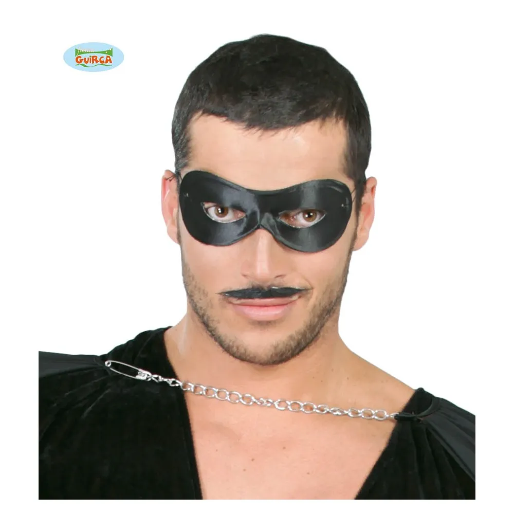 Maschera Nera da adulto per Carnevale e per Halloween