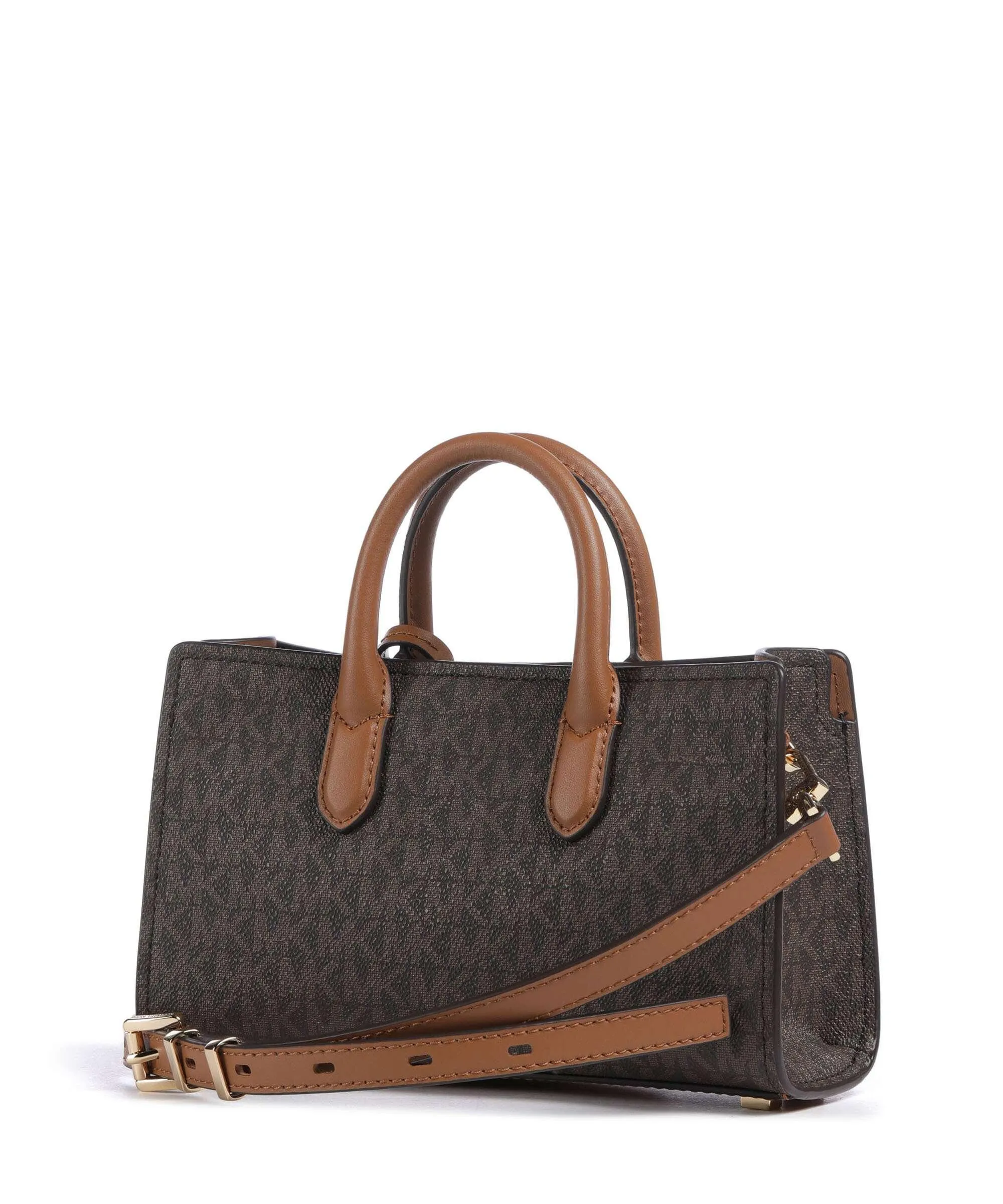  Michael Kors Scarlett Borsa a mano tela marrone scuro  