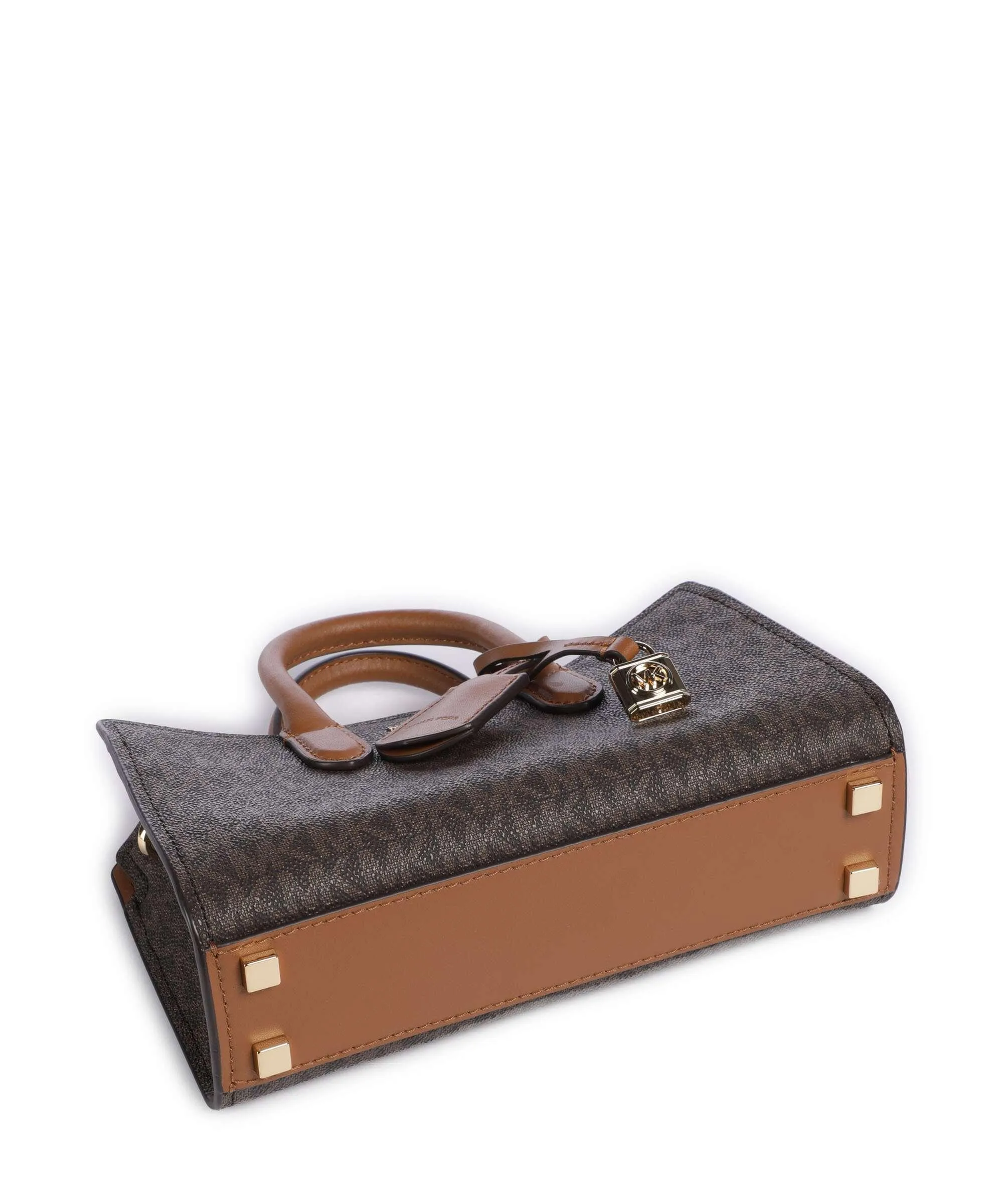  Michael Kors Scarlett Borsa a mano tela marrone scuro  