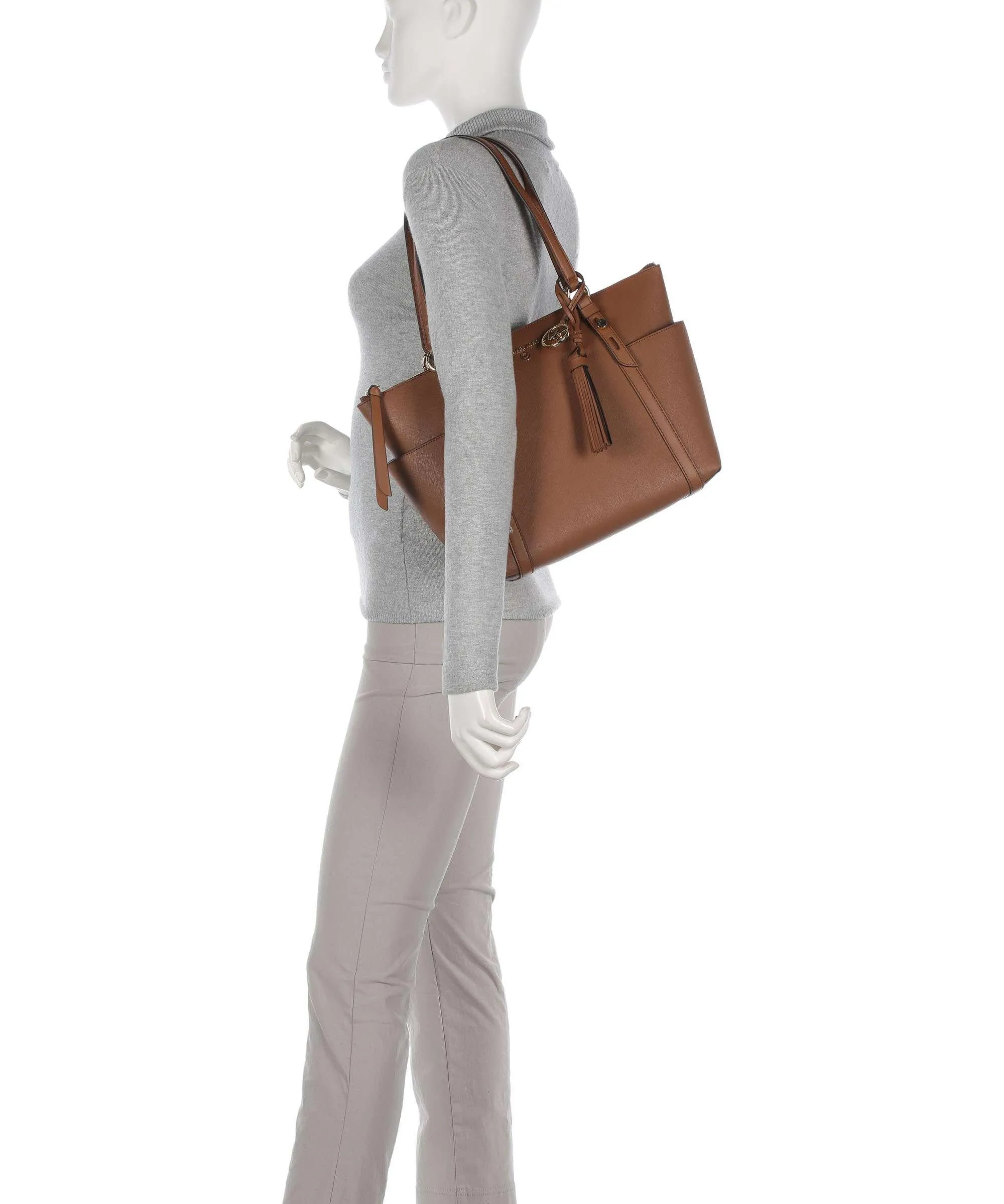  Michael Kors Sullivan Borsa shopper pelle bovina marrone  