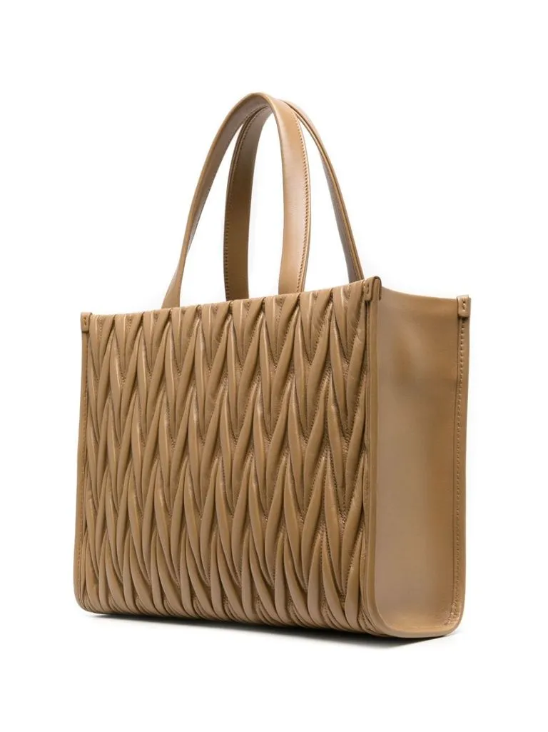 miu miu Borsa shopping in matelassé