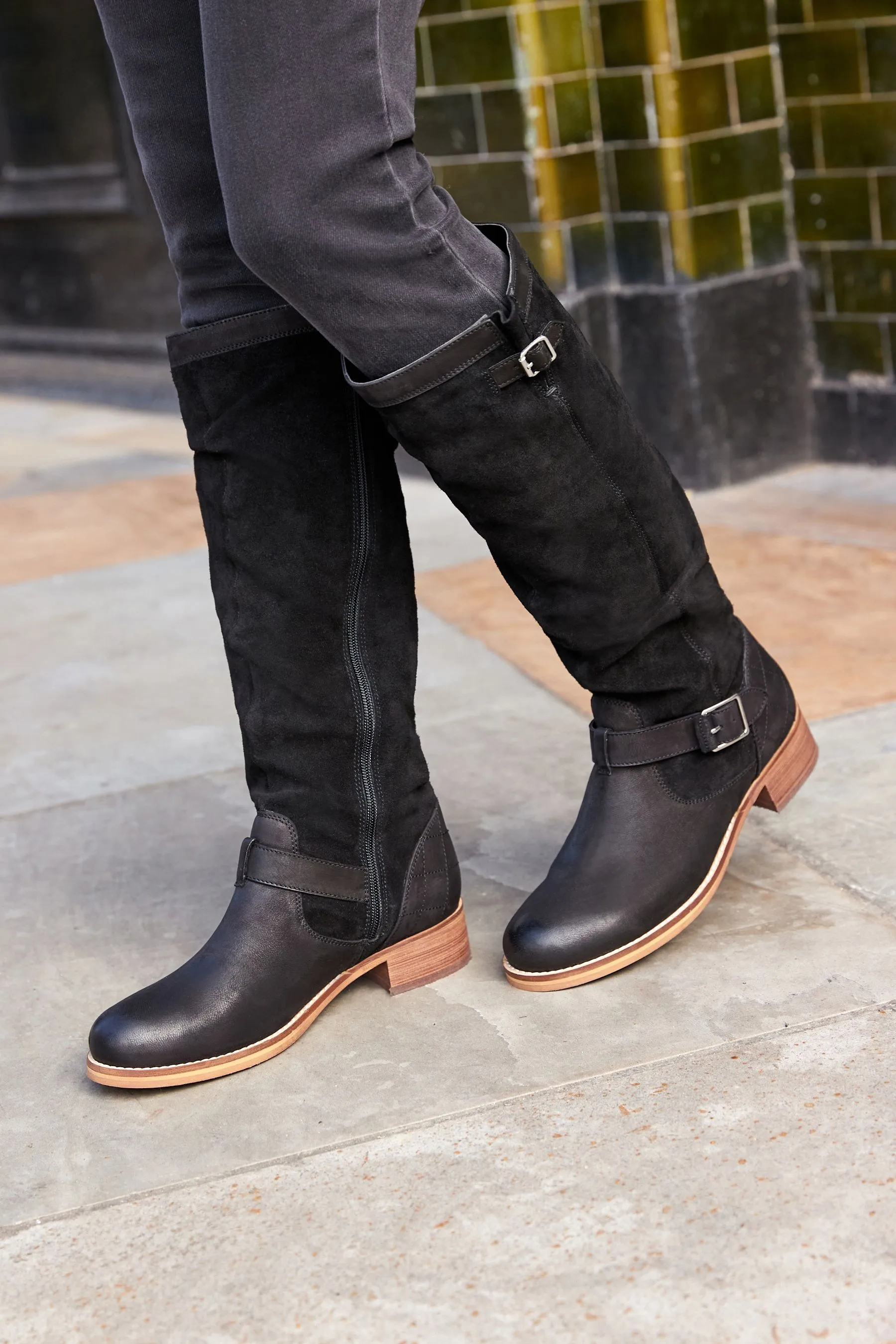 Nero  - Forever Comfort® - Stivali con tacco morbidi al ginocchio