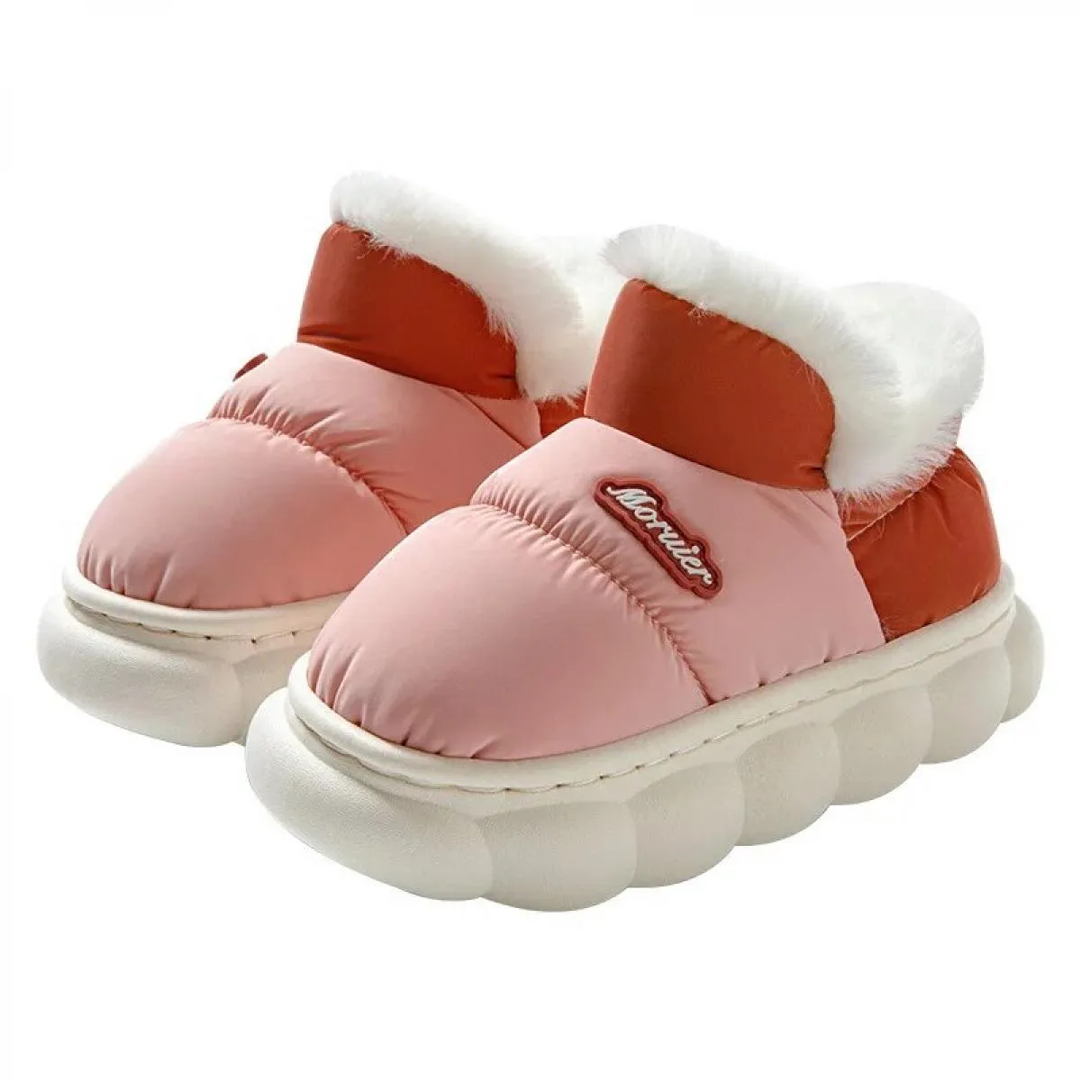 Nuove scarpe invernali in cotone 2024 per bambini carini ragazzi ragazze inverno stivali da neve in peluche caldi e spessi imper