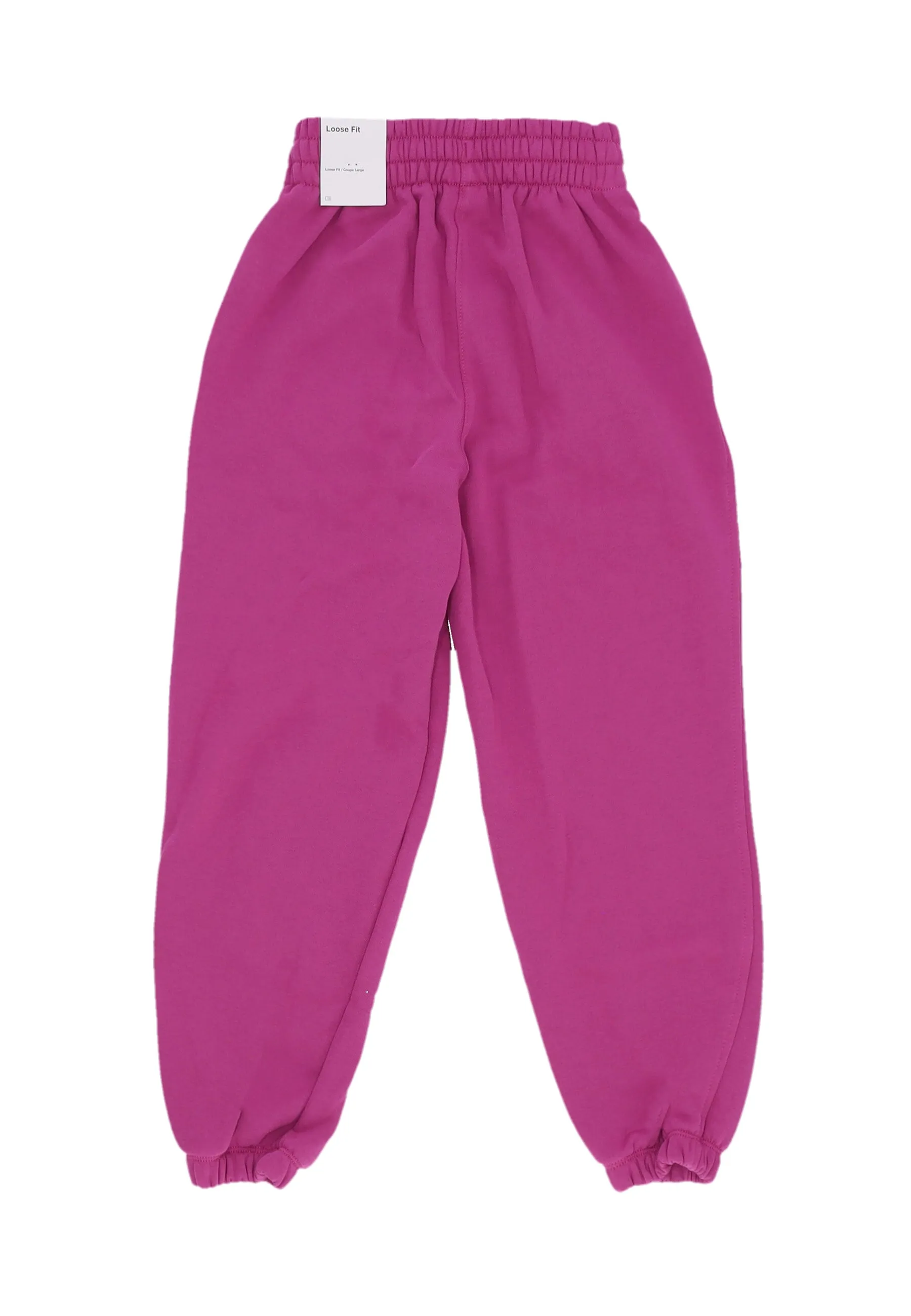 Pantalone Tuta Felpato Ragazza Sportswear Club Fleece Loose Pant Hot Fuchsia/hot Fuchsia/white