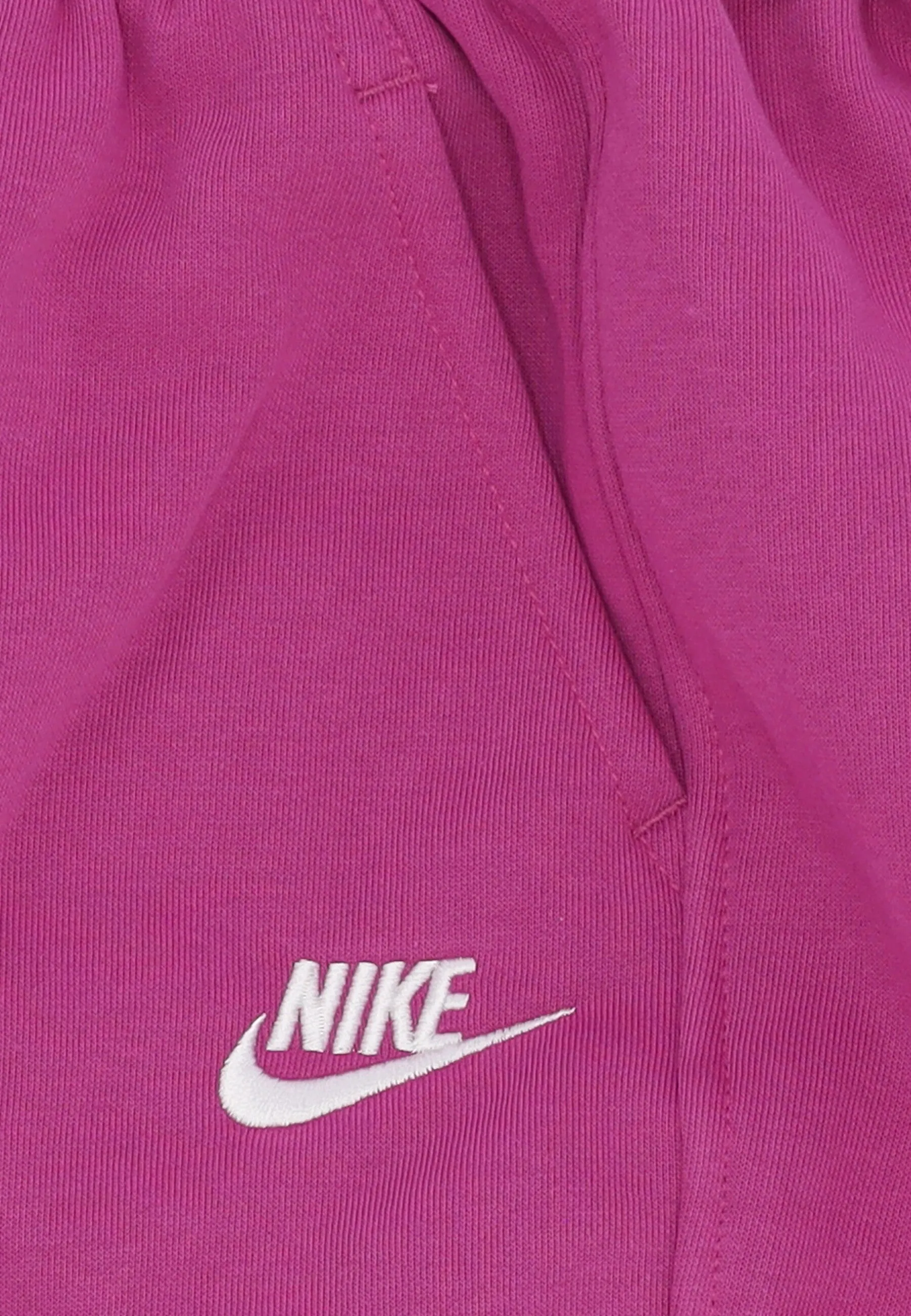 Pantalone Tuta Felpato Ragazza Sportswear Club Fleece Loose Pant Hot Fuchsia/hot Fuchsia/white