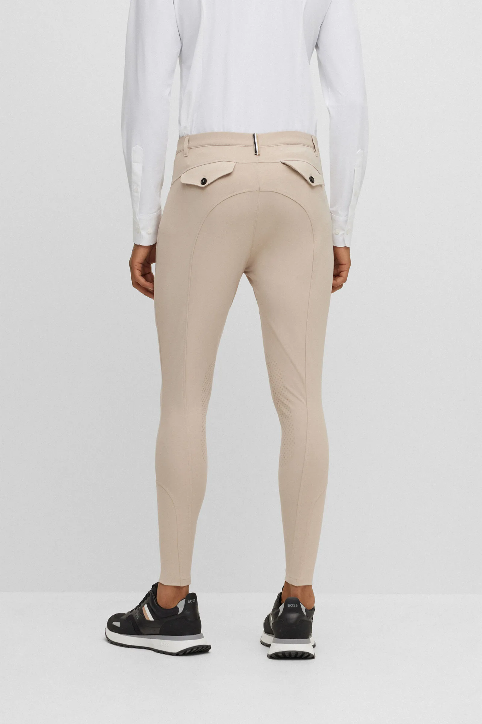 Pantaloni da equitazione Boss James da uomo con presa al ginocchio
