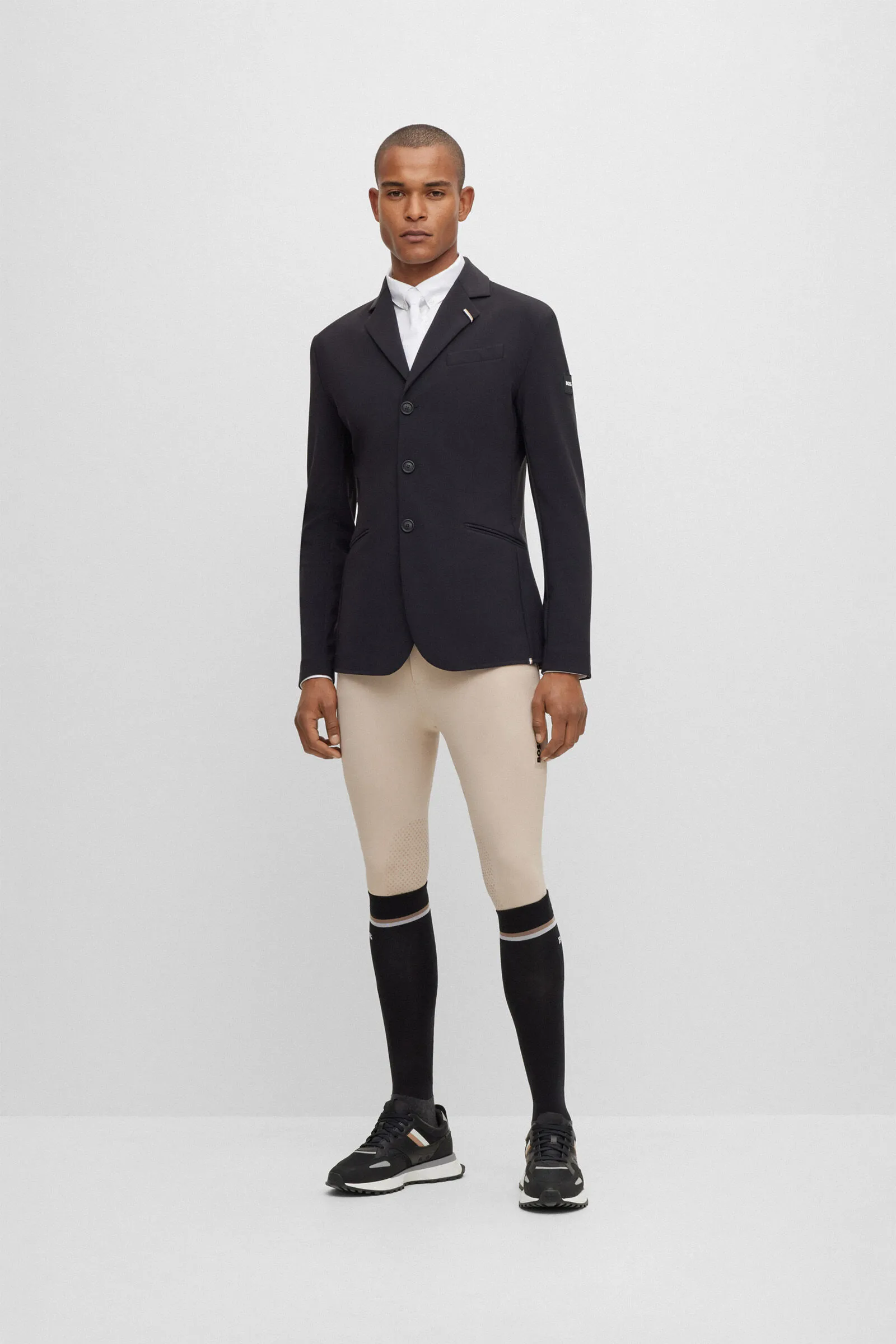 Pantaloni da equitazione Boss James da uomo con presa al ginocchio