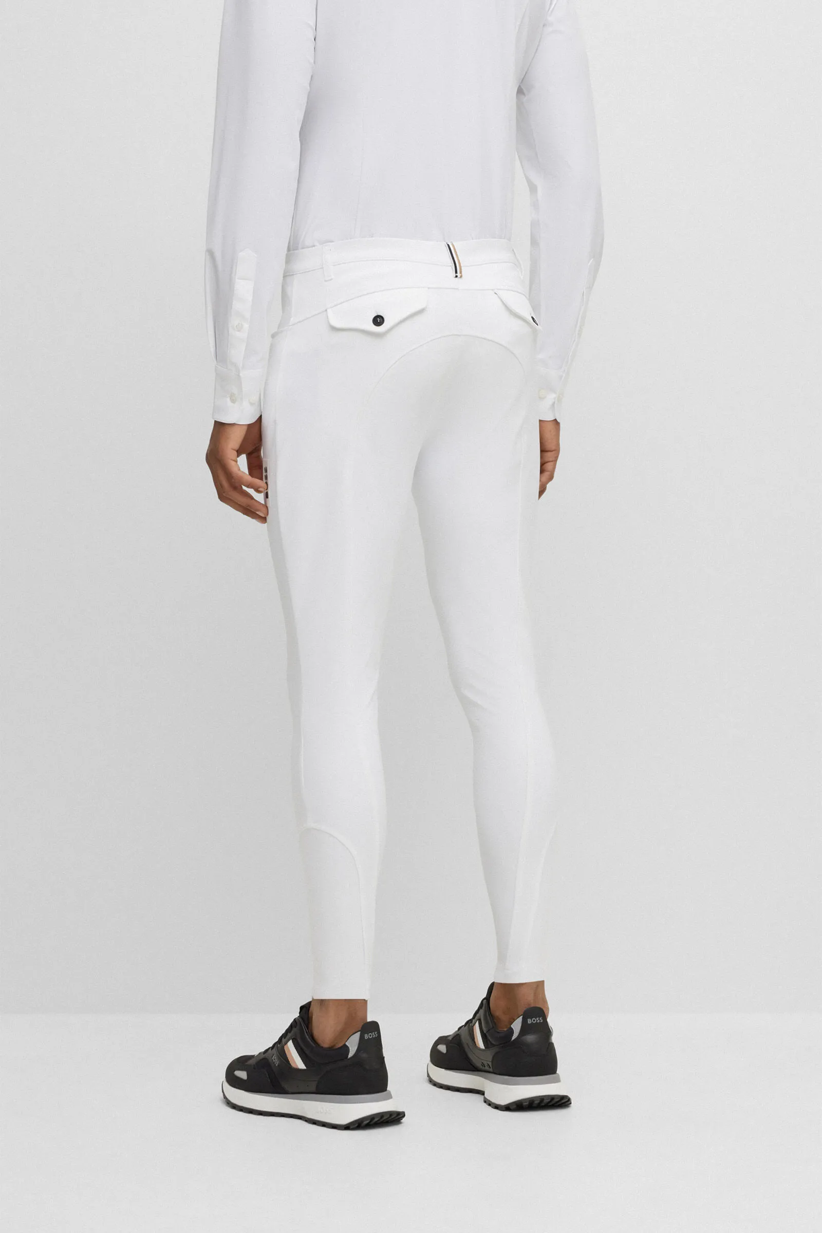 Pantaloni da equitazione Boss James da uomo con presa al ginocchio