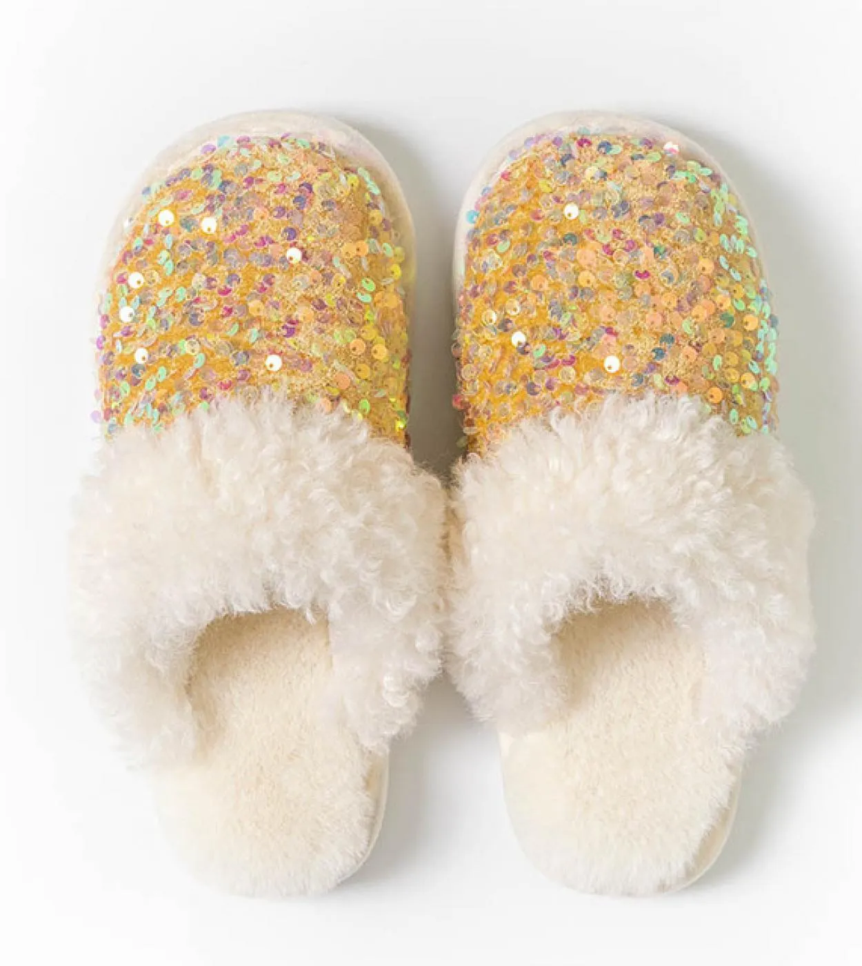 Pantofole invernali per la casa Diamond Bling Pantofole invernali per la casa Pantofole in pelliccia da donna