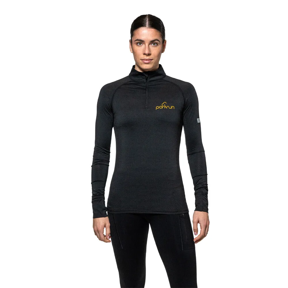 Parkrun Apricot parkrun Maglia con zip a 1/4 per donna