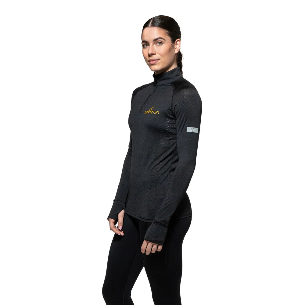 Parkrun Apricot parkrun Maglia con zip a 1/4 per donna