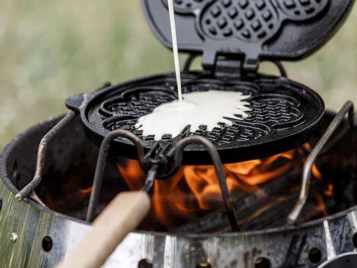 Petromax piastra per waffle con meccanismo girevole