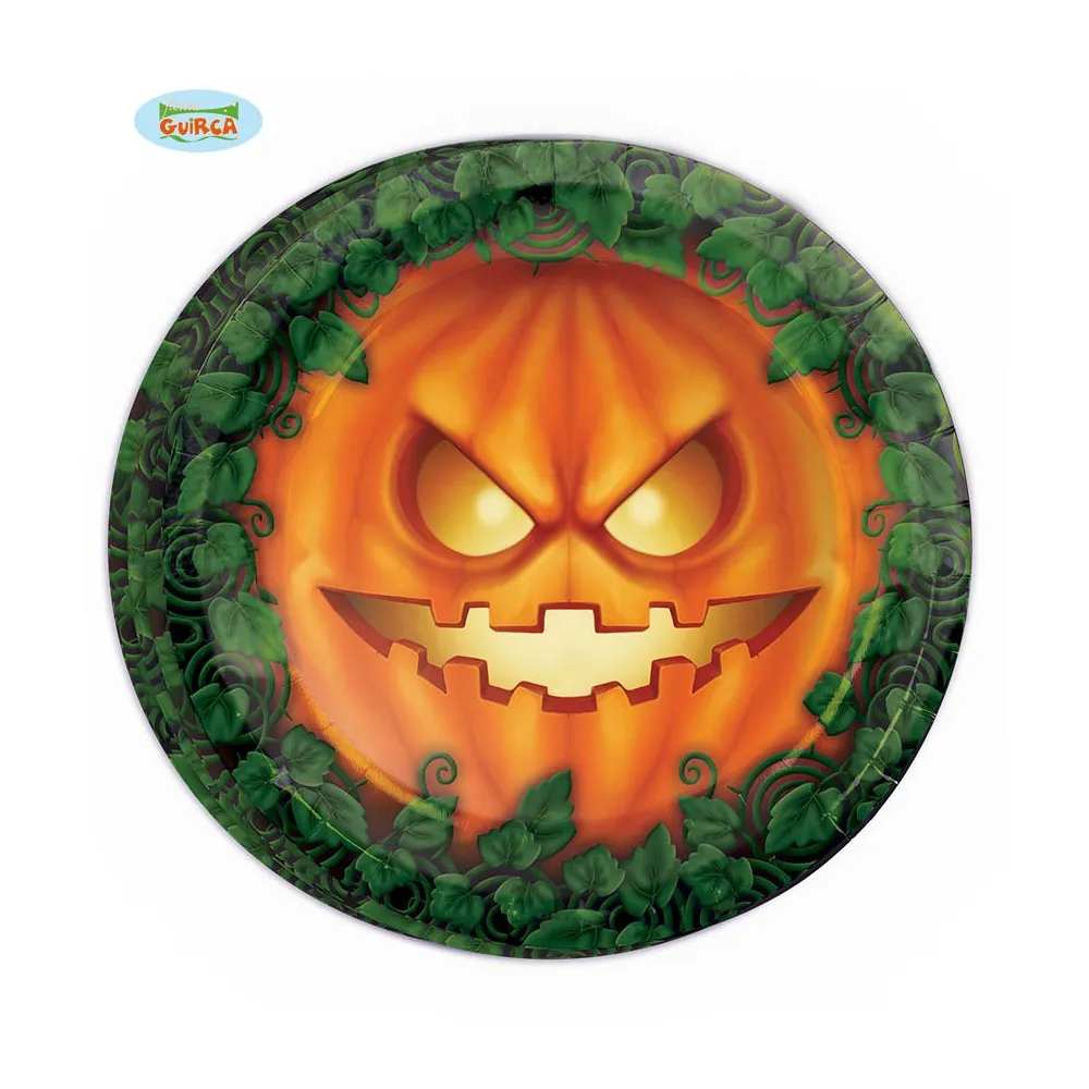 Piatti con stampe Zucche per Decorazione Tavola di Halloween