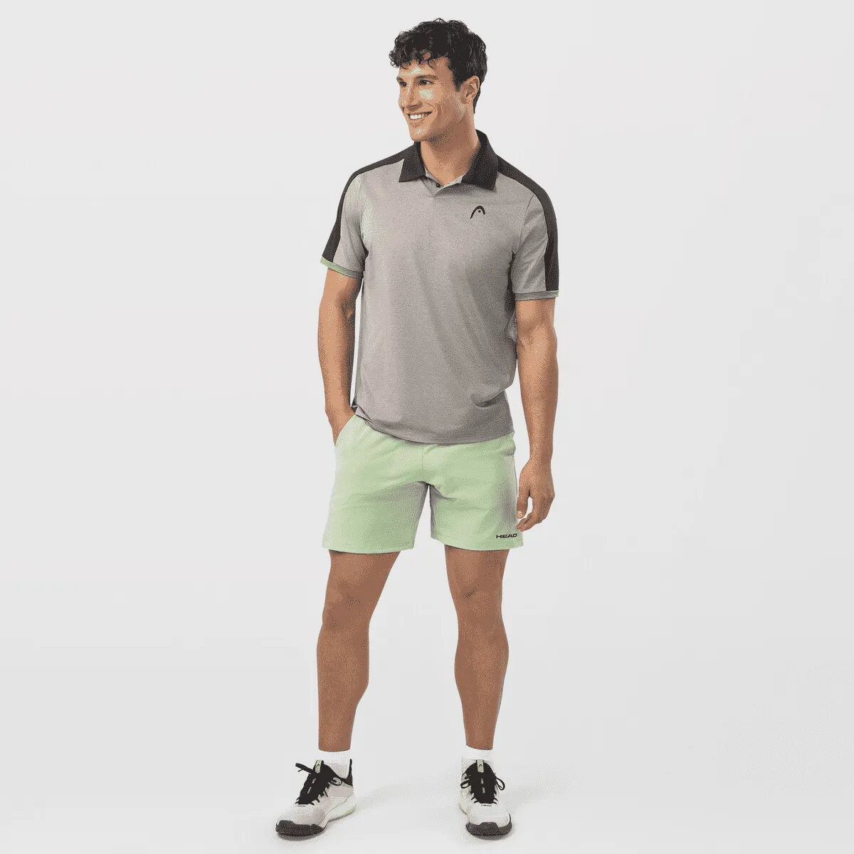POLO DA TENNIS DA UOMO HEAD PLAY TECH 811704 GRCE