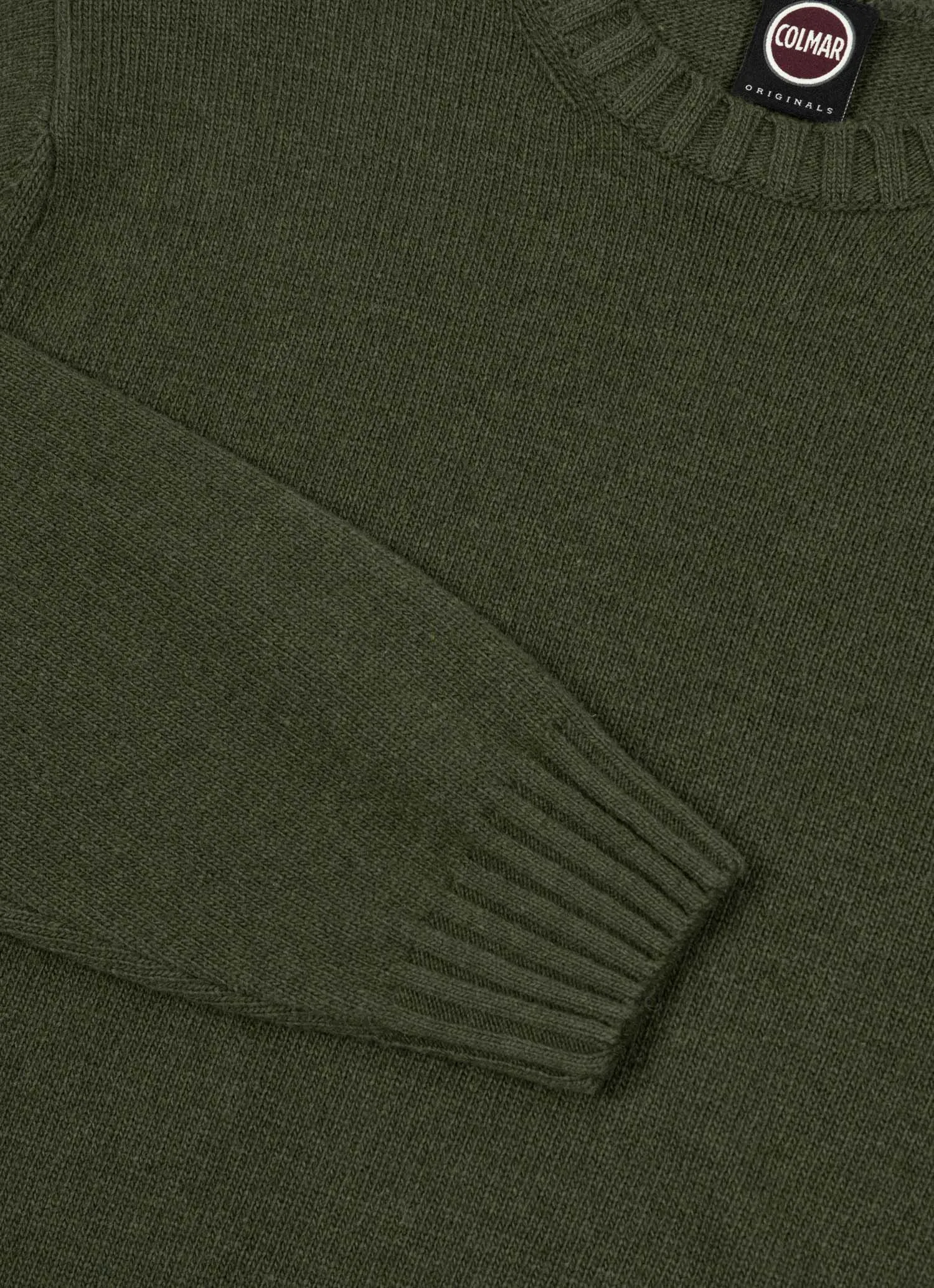Round-neck wool and cashmere pullover