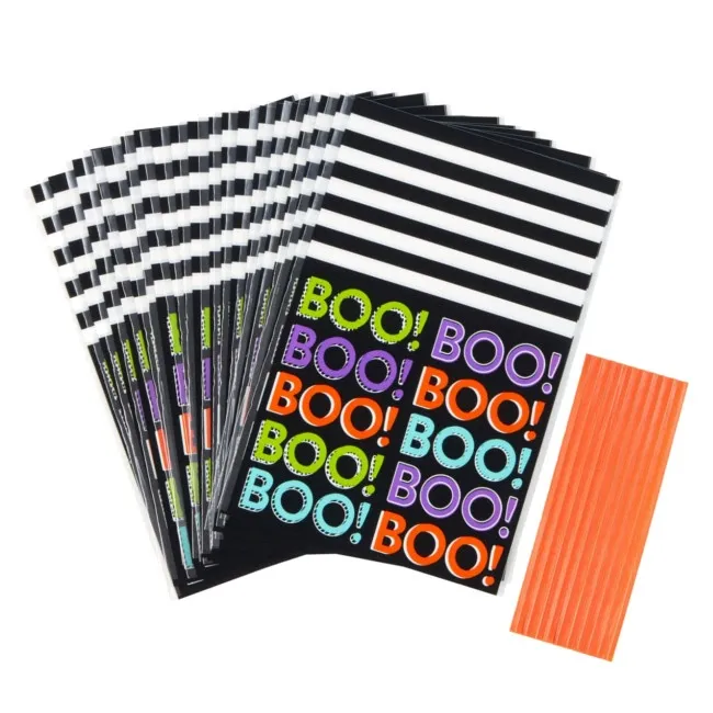 Sacchetto mini BOO Halloween 9,5 x 15 cm - Wilton - 20 pz.