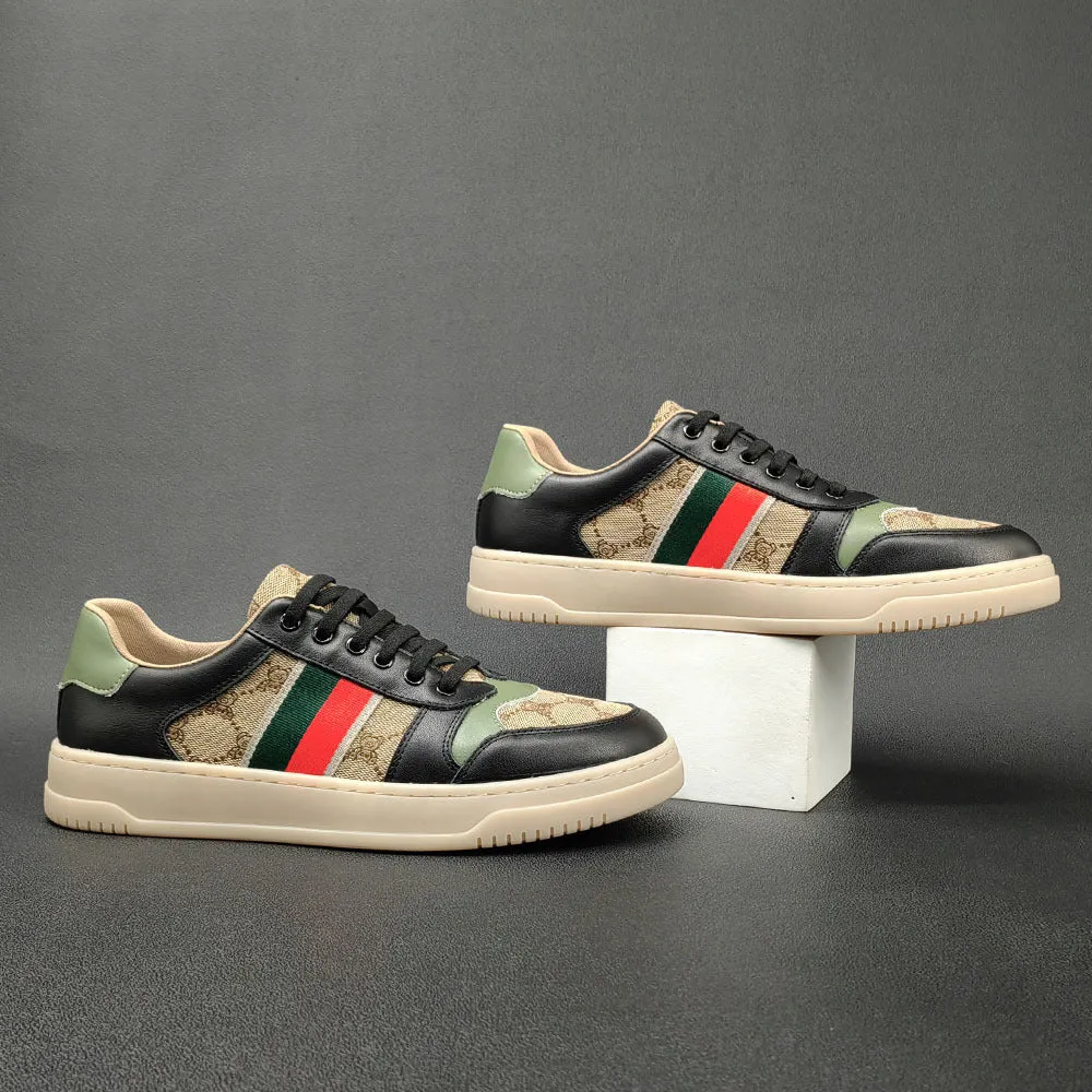 Scarpe da ginnastica casual piatte alla moda patchwork da uomo