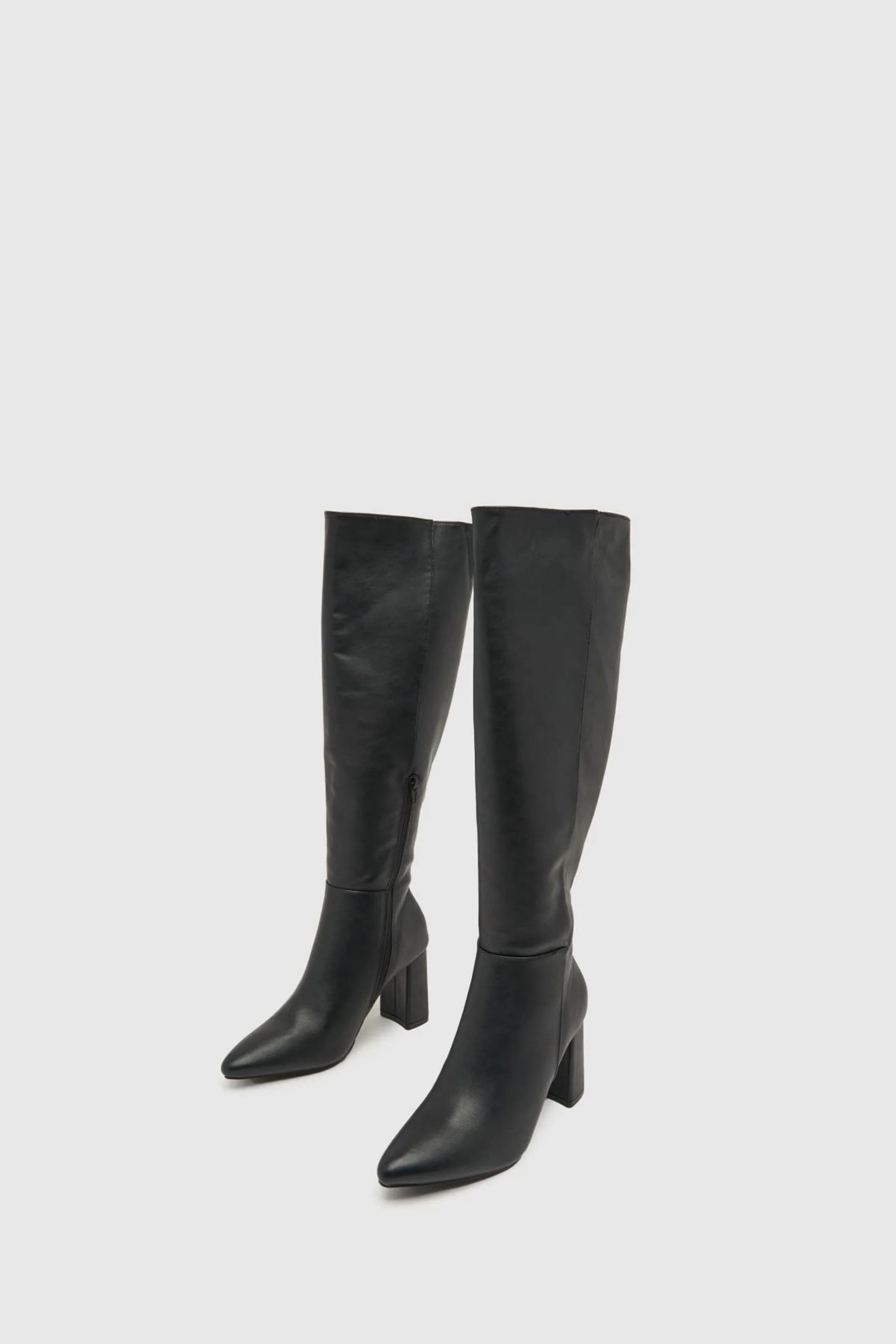 Schuh - Dua - Nero al ginocchio con tacco largo - Stivali