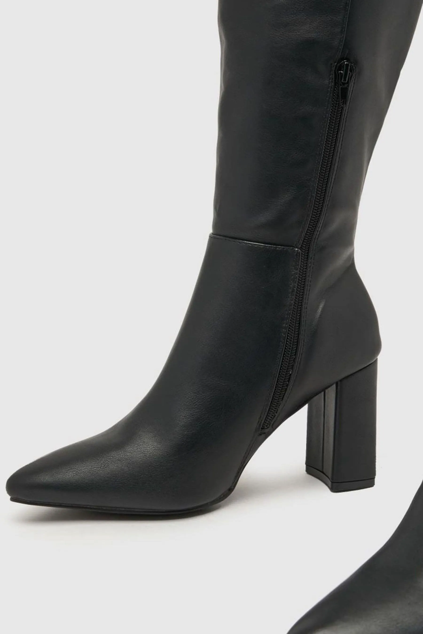 Schuh - Dua - Nero al ginocchio con tacco largo - Stivali