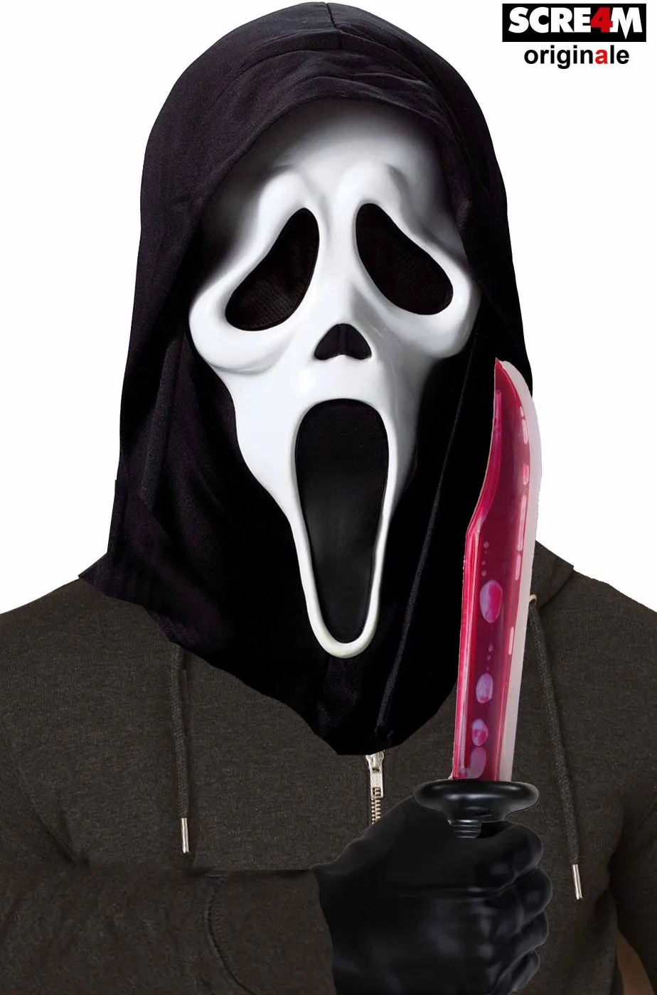 Set Ghost Face di Scream Halloween Originale maschera e coltello