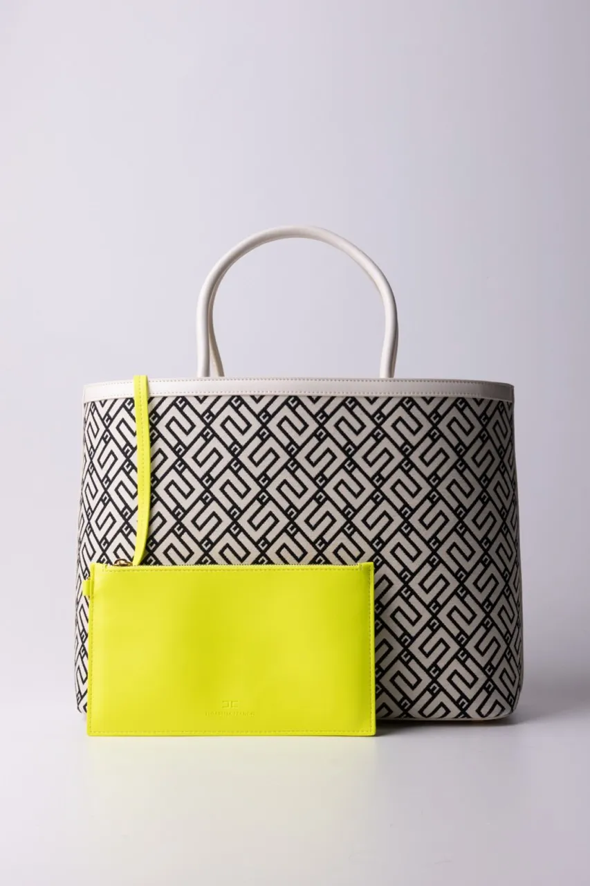 Shopper grande stampa logo Burro