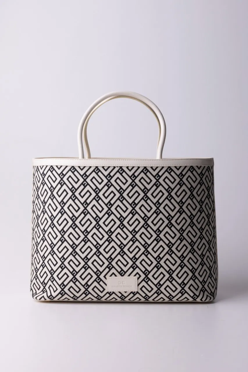 Shopper grande stampa logo Burro