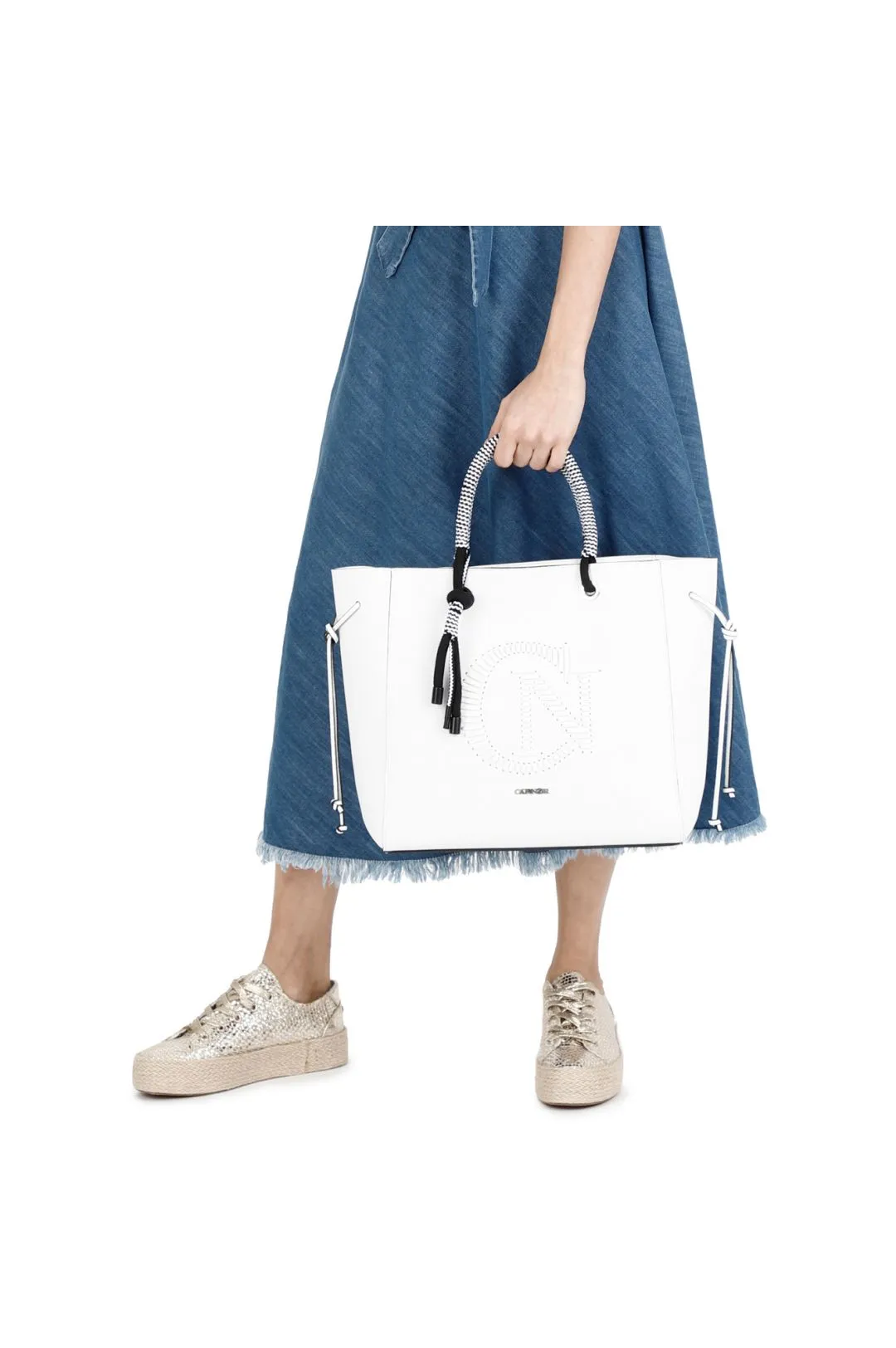 SHOPPING CON LOGO INTRECCIATO