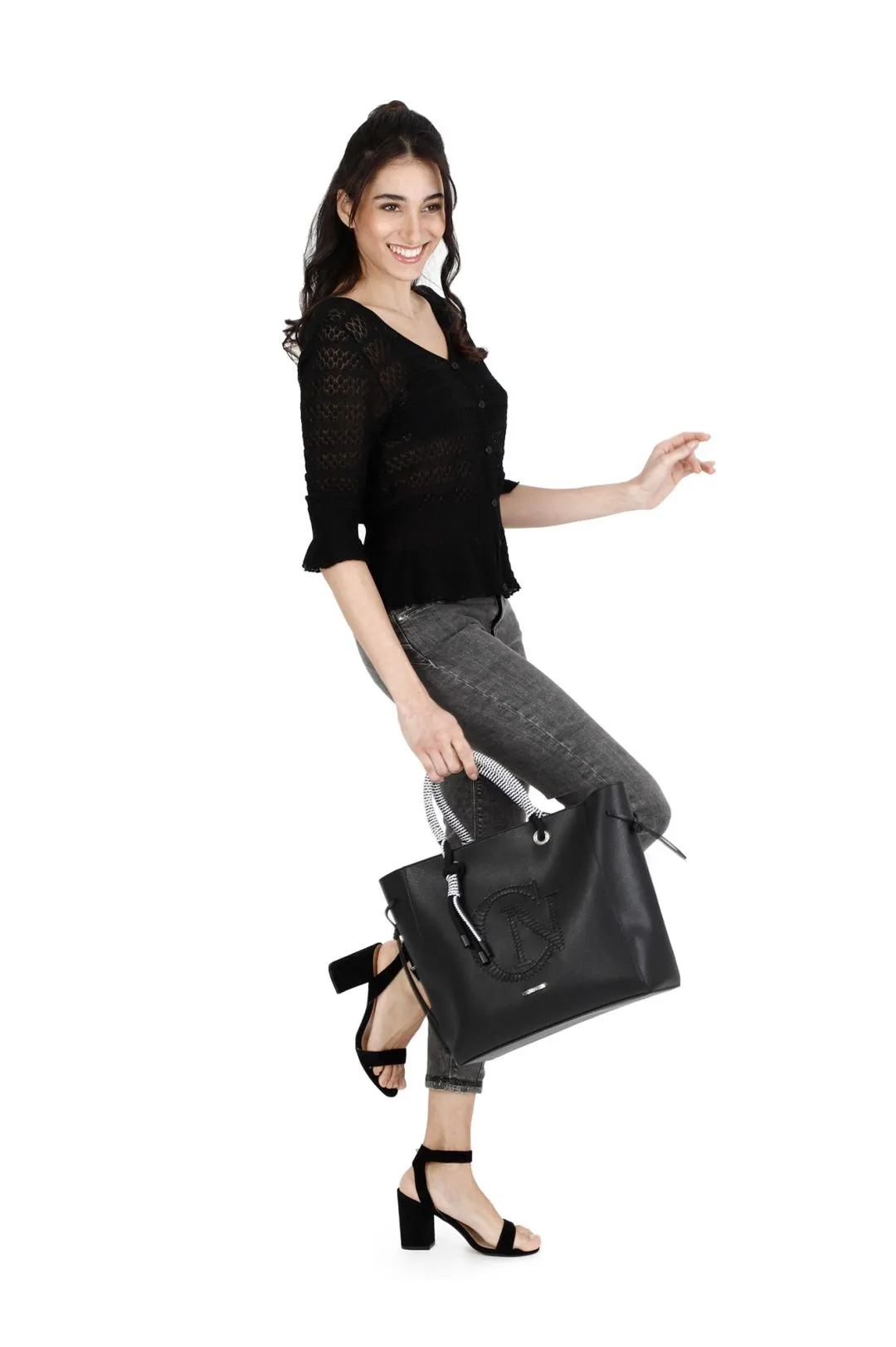 SHOPPING CON LOGO INTRECCIATO