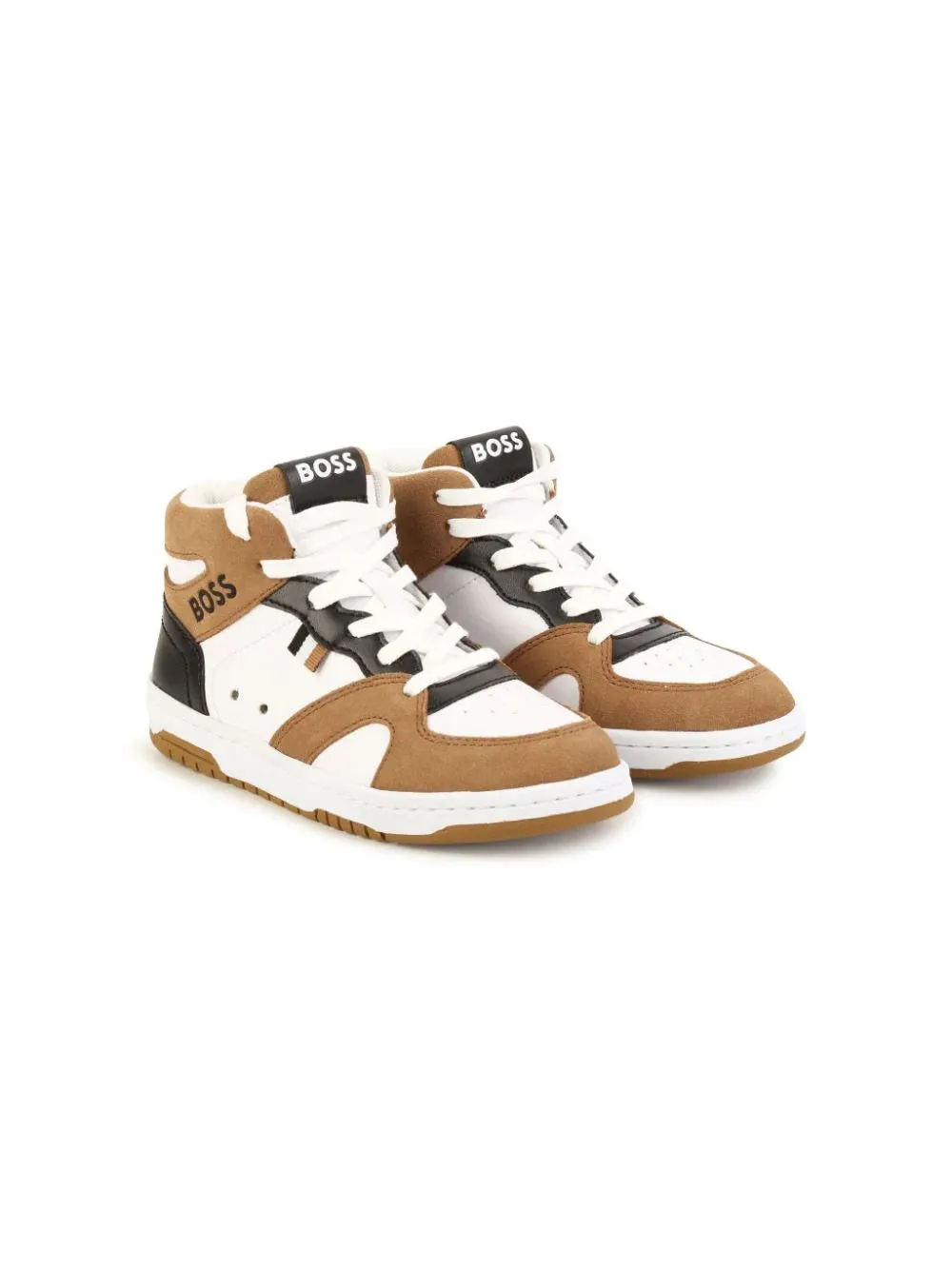 Sneakers alta con logo