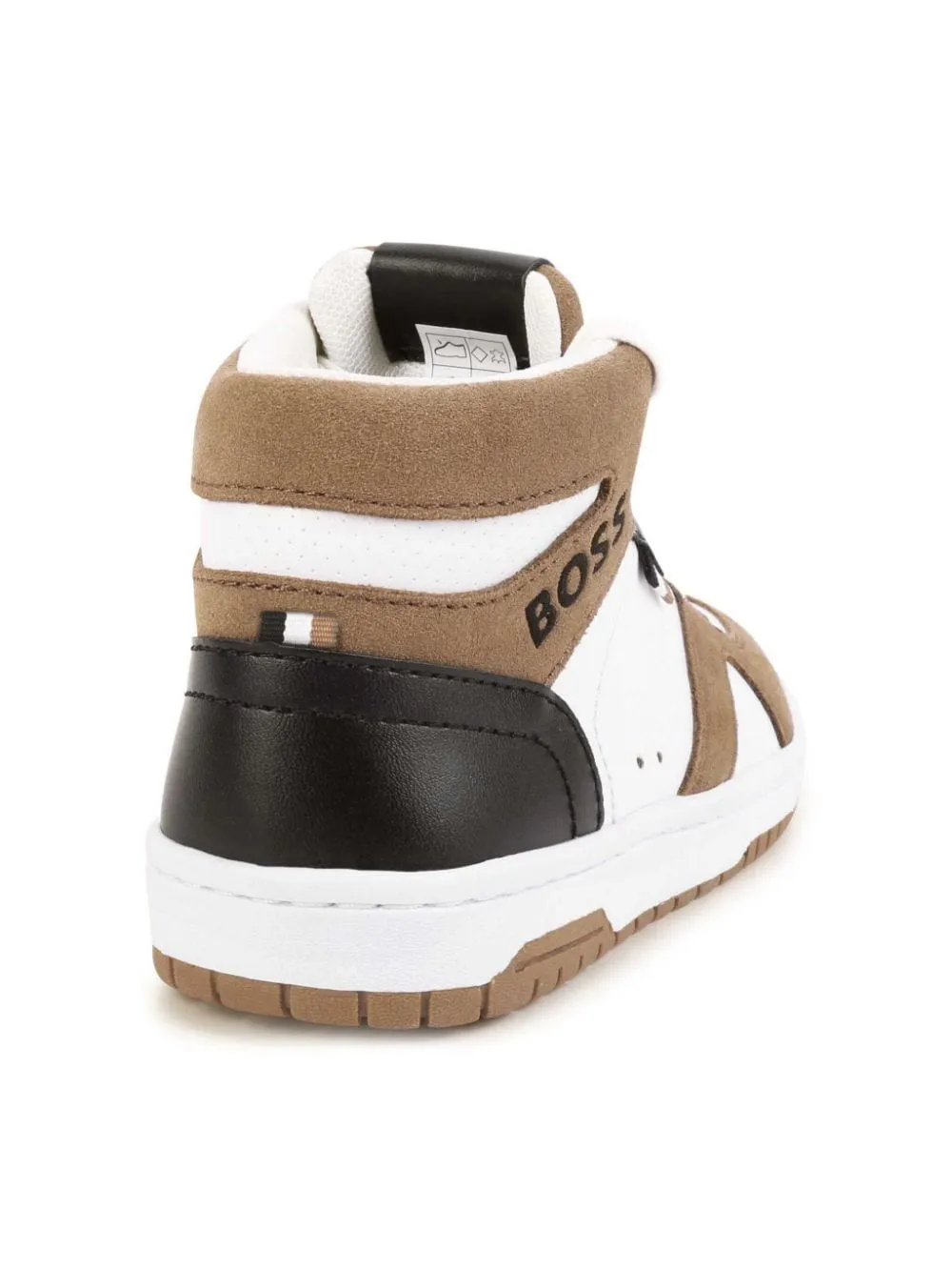 Sneakers alta con logo