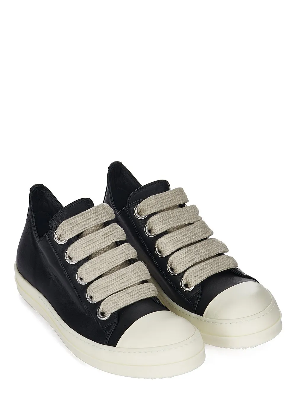 Sneakers basse Jumbo Lace in pelle