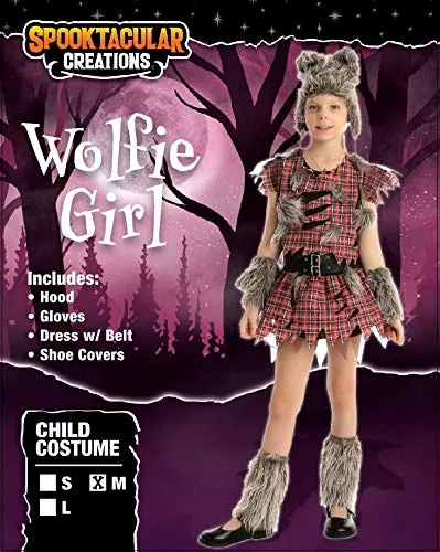 Spooktacular Creations Costume da lupo mannaro per bambina e ragazza Cosplay Halloween