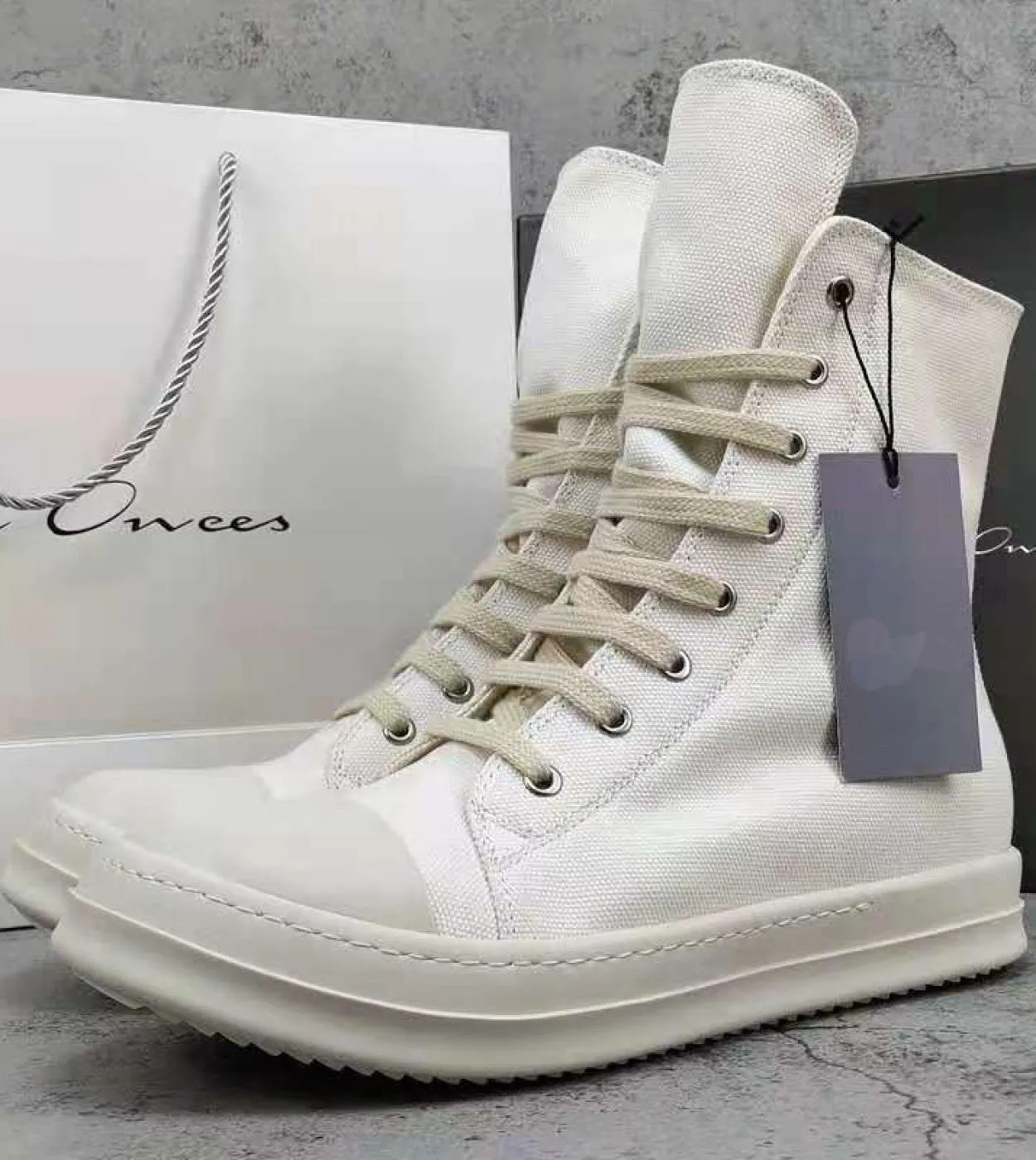Stivali di tela da uomo casual Rock Hip Hop Street Cool Classic Lace Up Mens Casual Sneaker Stivali da uomo con altezza crescent