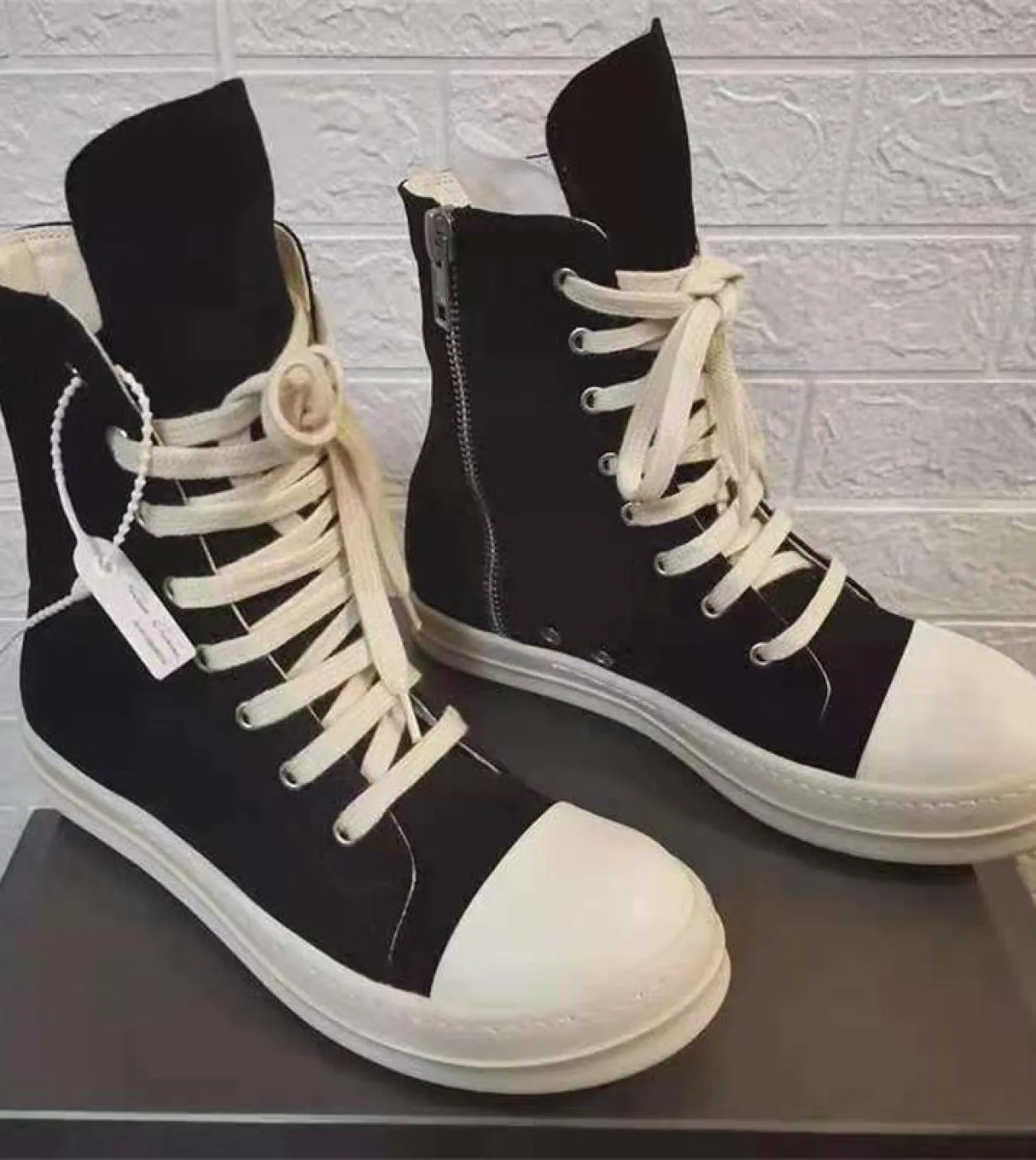 Stivali di tela da uomo casual Rock Hip Hop Street Cool Classic Lace Up Mens Casual Sneaker Stivali da uomo con altezza crescent
