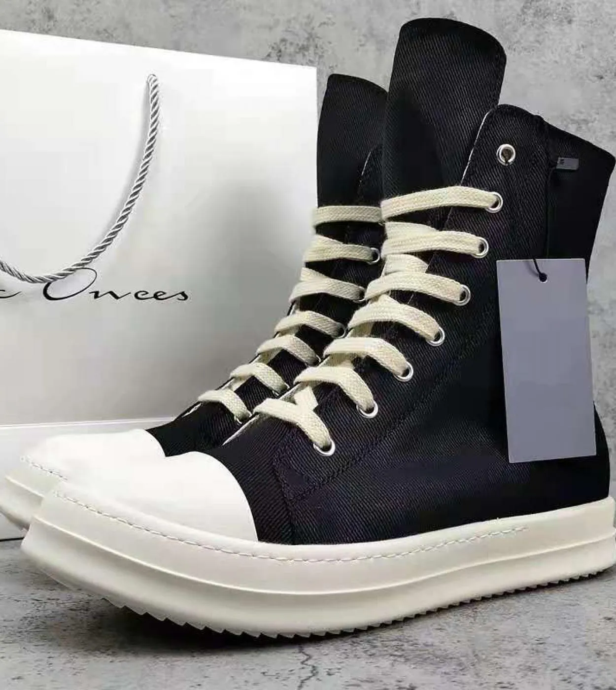 Stivali di tela da uomo casual Rock Hip Hop Street Cool Classic Lace Up Mens Casual Sneaker Stivali da uomo con altezza crescent