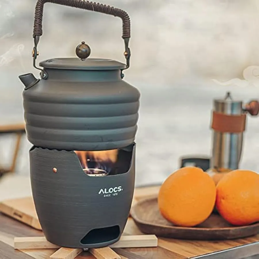 Stufe ad,YIWENG Fornelli ad da campeggio in lega di alluminio Bruciatori a legna a carbone Picnic portatile Forno per barbecue R