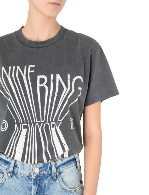 T-Shirt Anine Bing Colby nera
