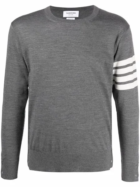 Thom browne Maglione girocollo con dettaglio a 4 righe