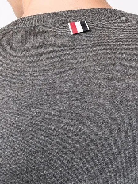 Thom browne Maglione girocollo con dettaglio a 4 righe