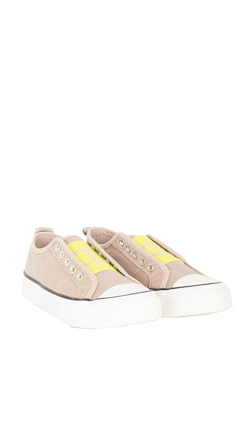 Twinset Milano Sneakers in canvas con logo. 211TCT170