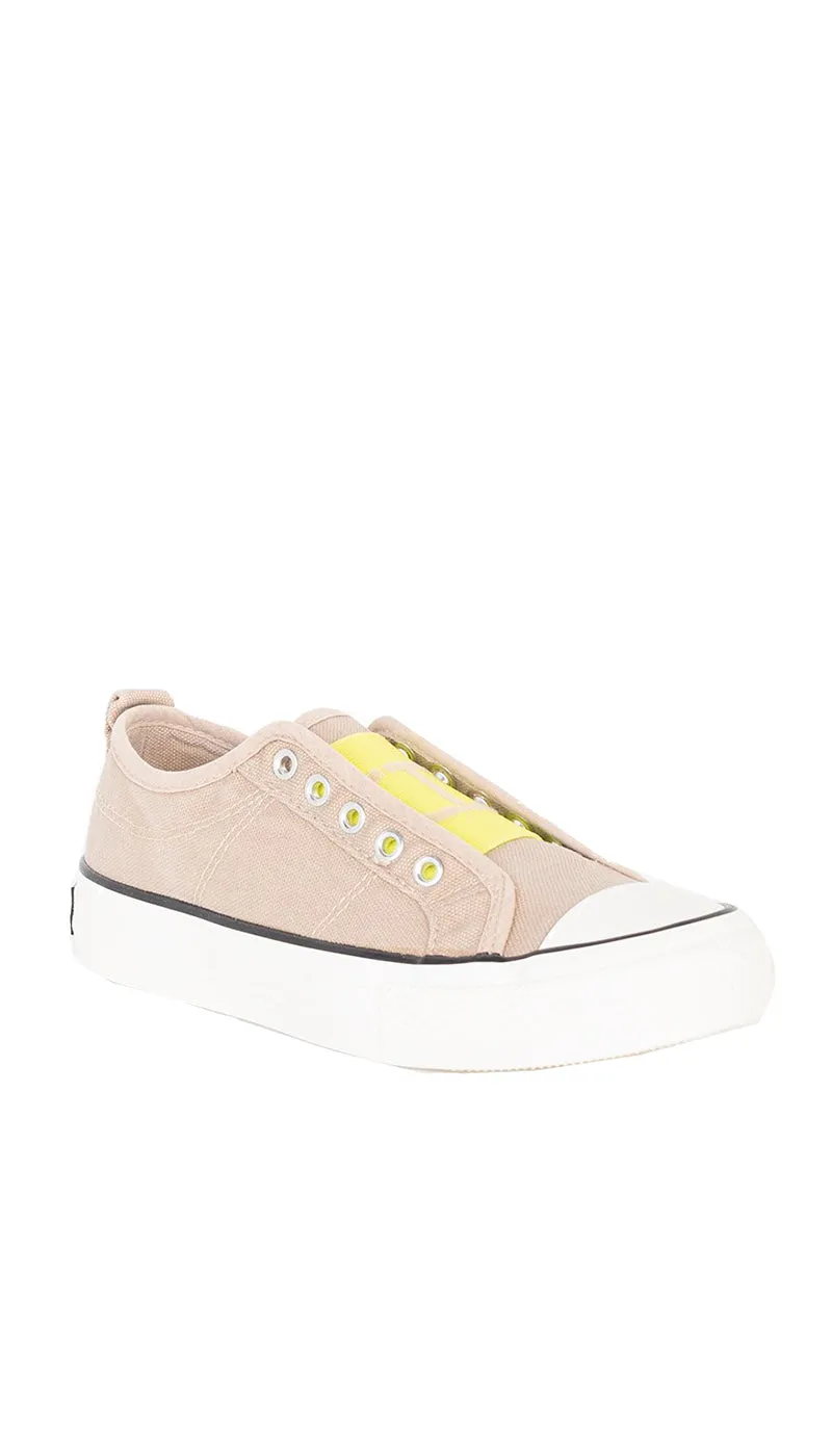 Twinset Milano Sneakers in canvas con logo. 211TCT170