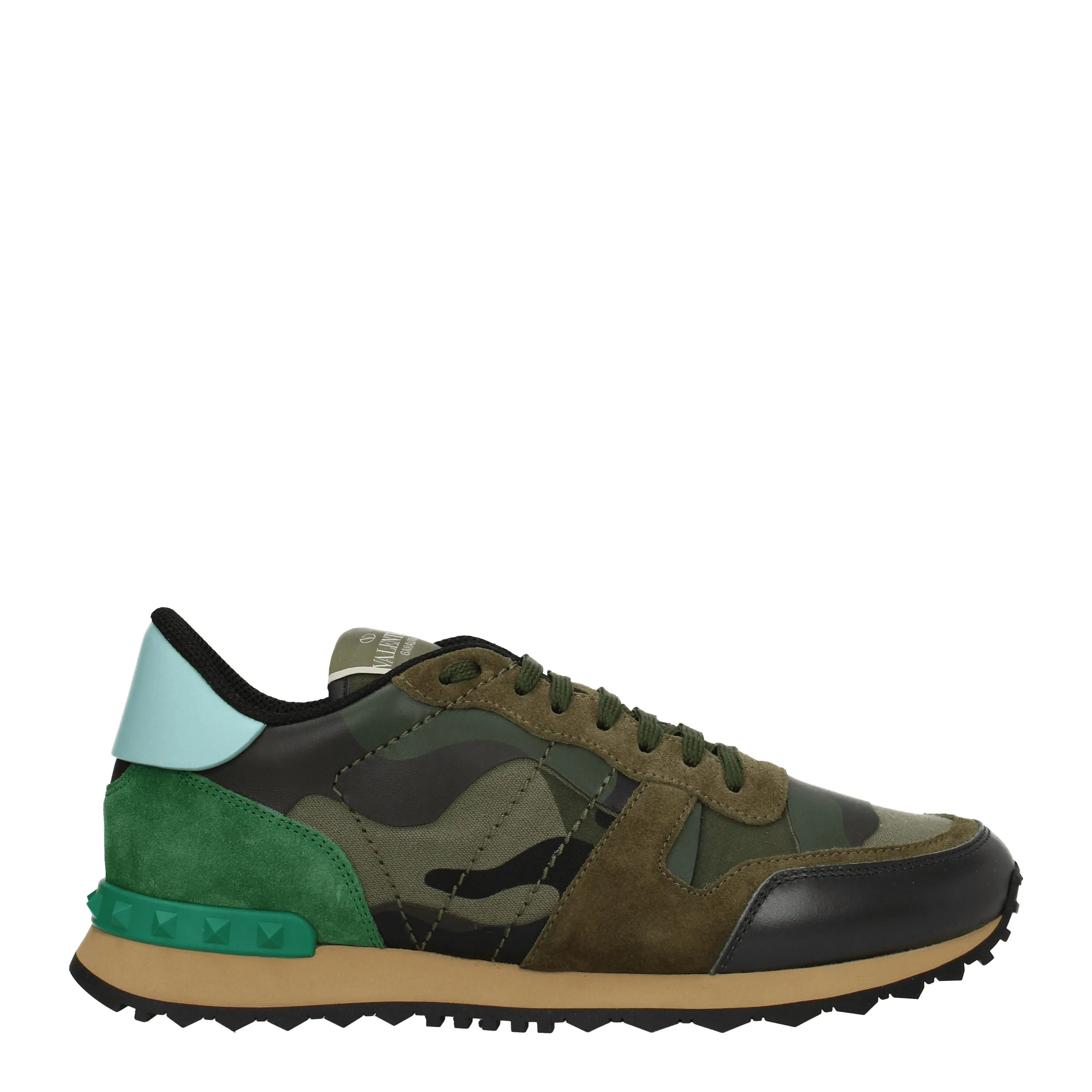 Valentino Garavani Sneakers Uomo Pelle Verde/Menta