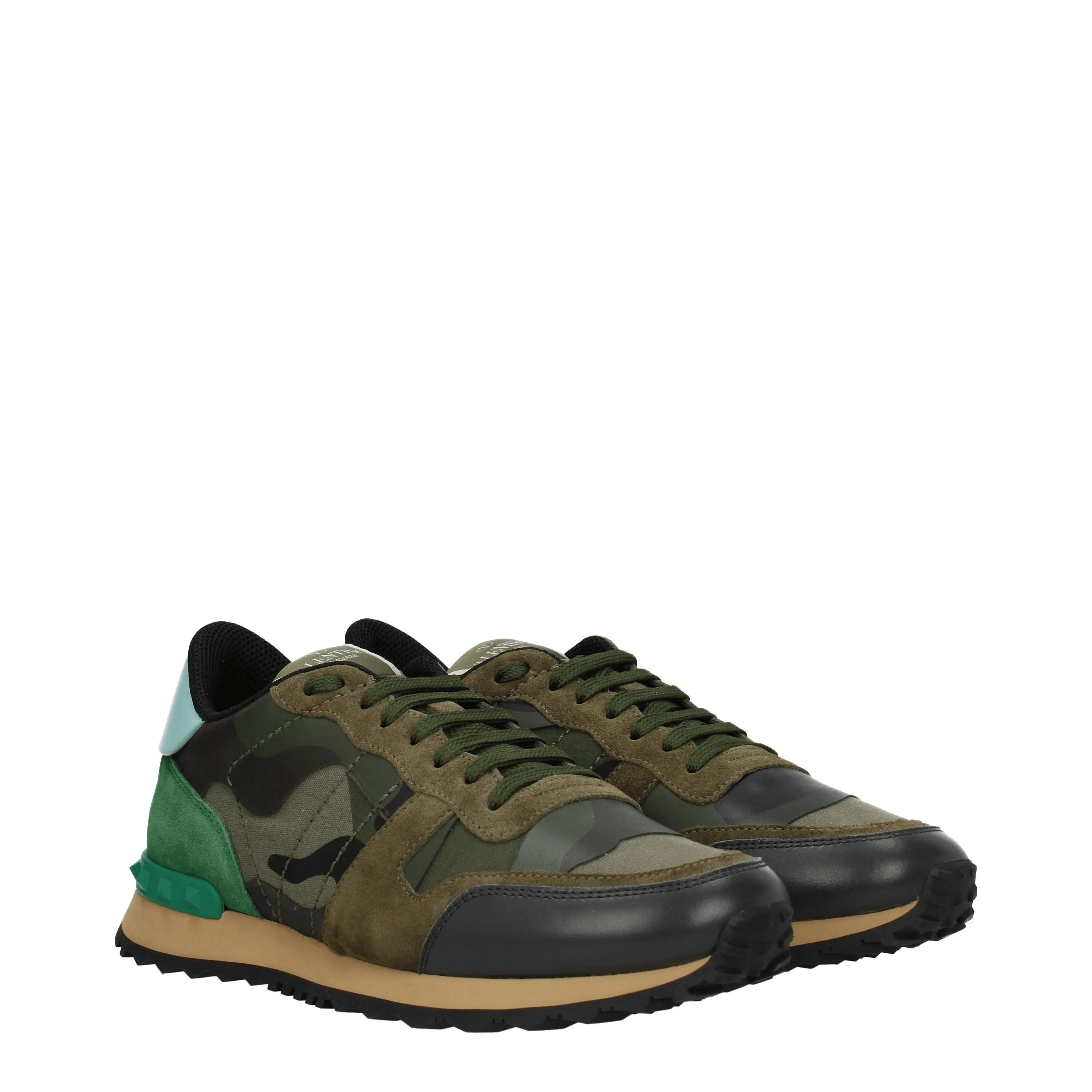 Valentino Garavani Sneakers Uomo Pelle Verde/Menta