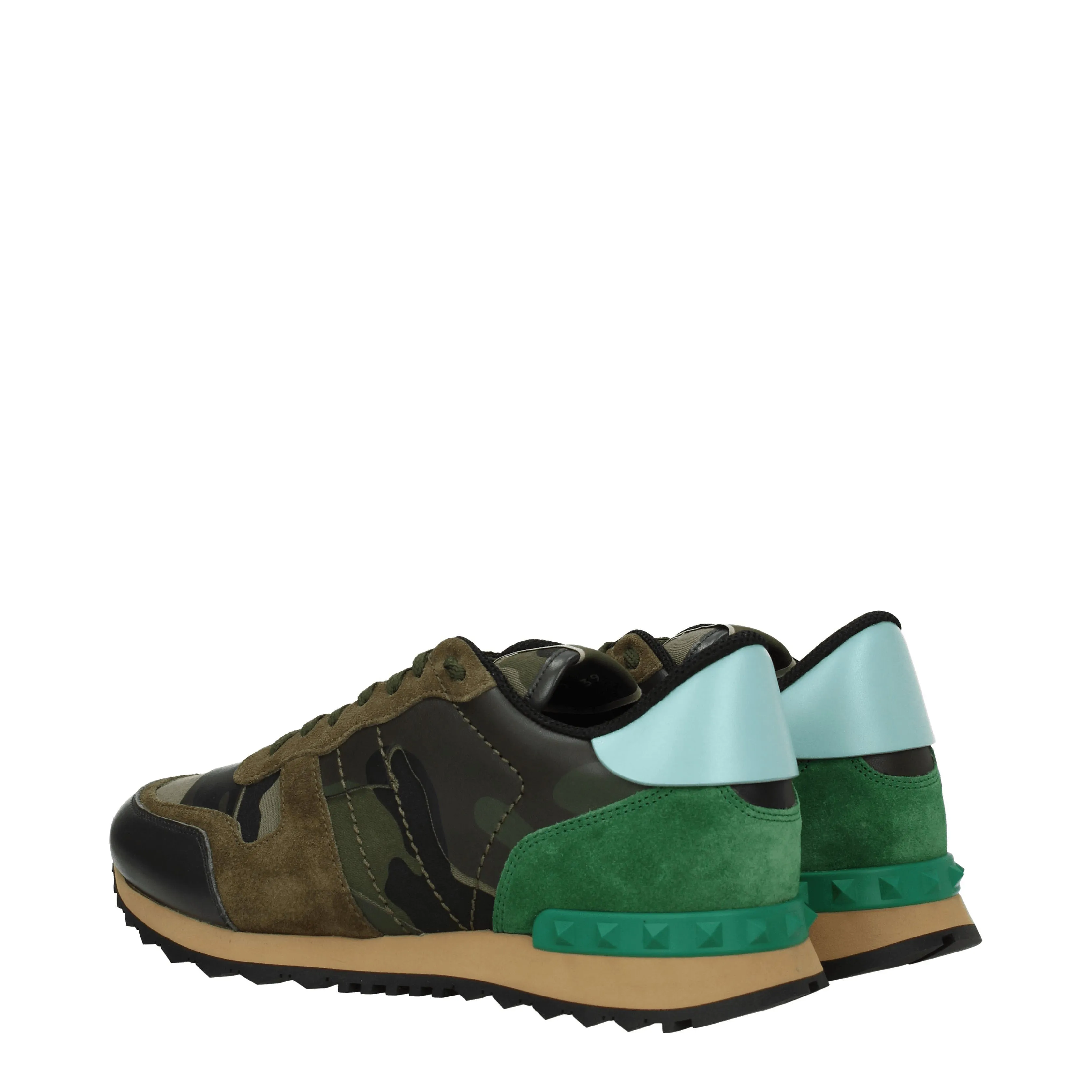 Valentino Garavani Sneakers Uomo Pelle Verde/Menta