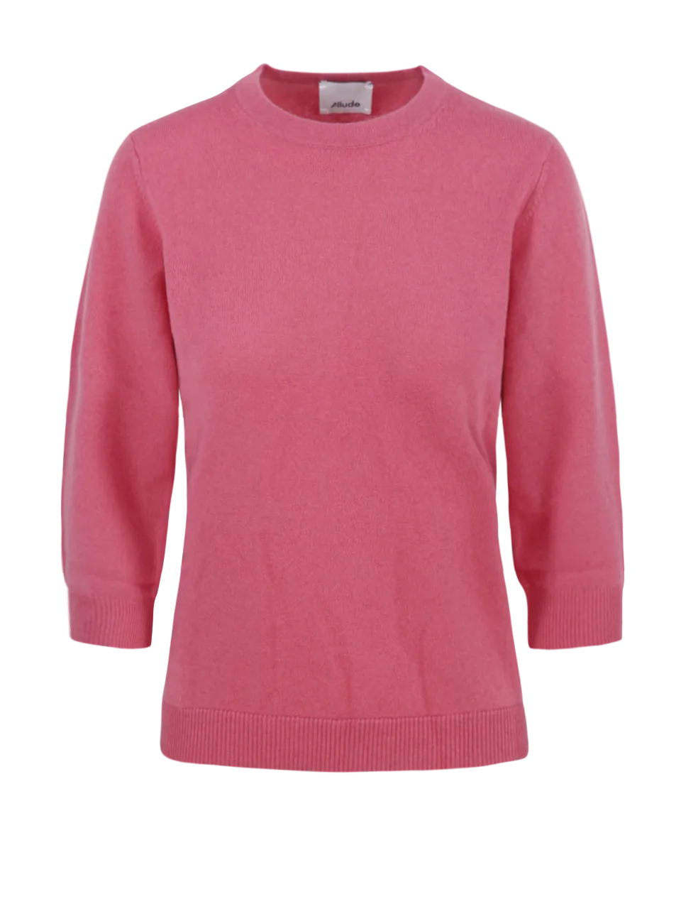 WOMAN ALLUDE ROSA CASHMERE RD-SWEATER 3/4